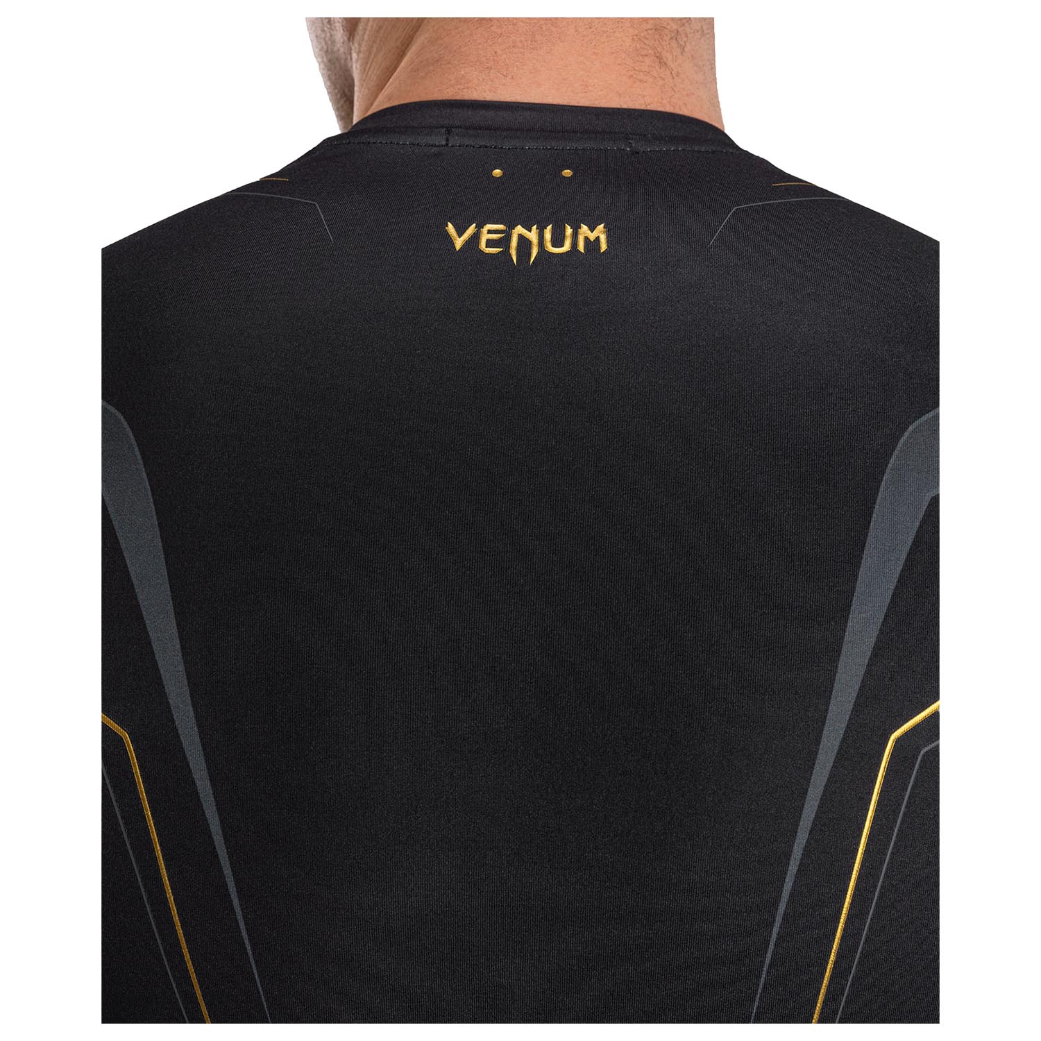 VENUM Rashguard, S/S, Streamline, black-gold, XXL
