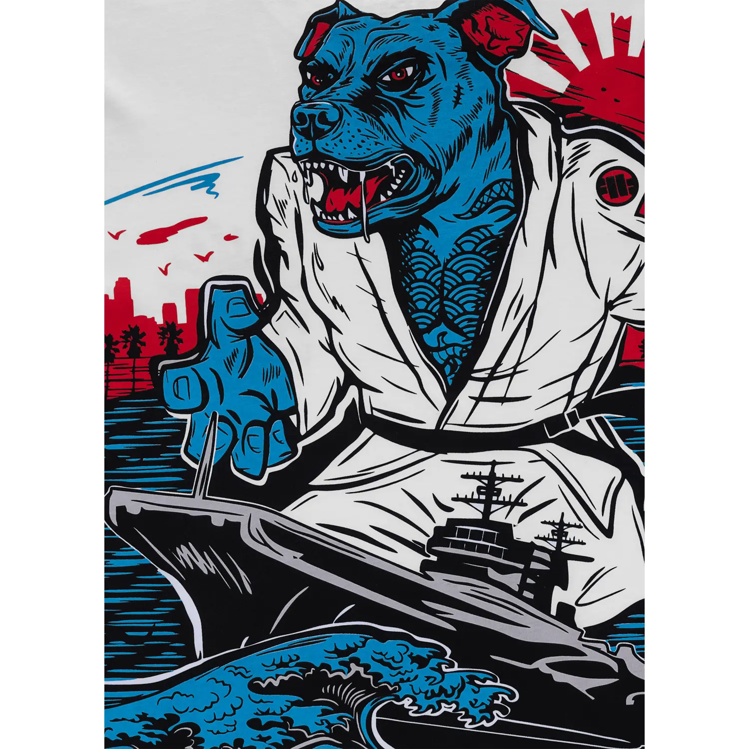 Pit Bull West Coast T-Shirt, Midway, white, XXXL