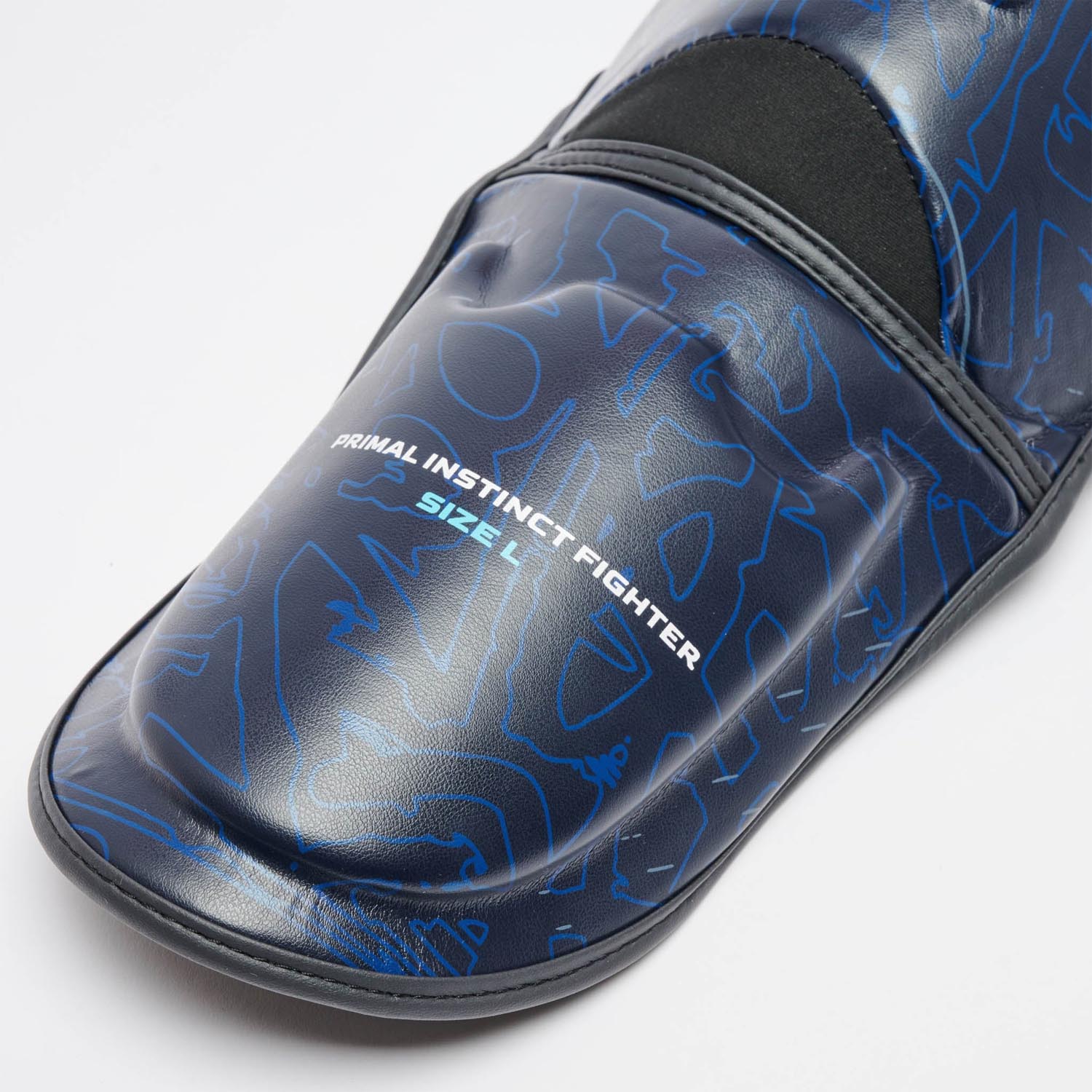 LEONE Shin Guard, Primal Instinct, blue, S