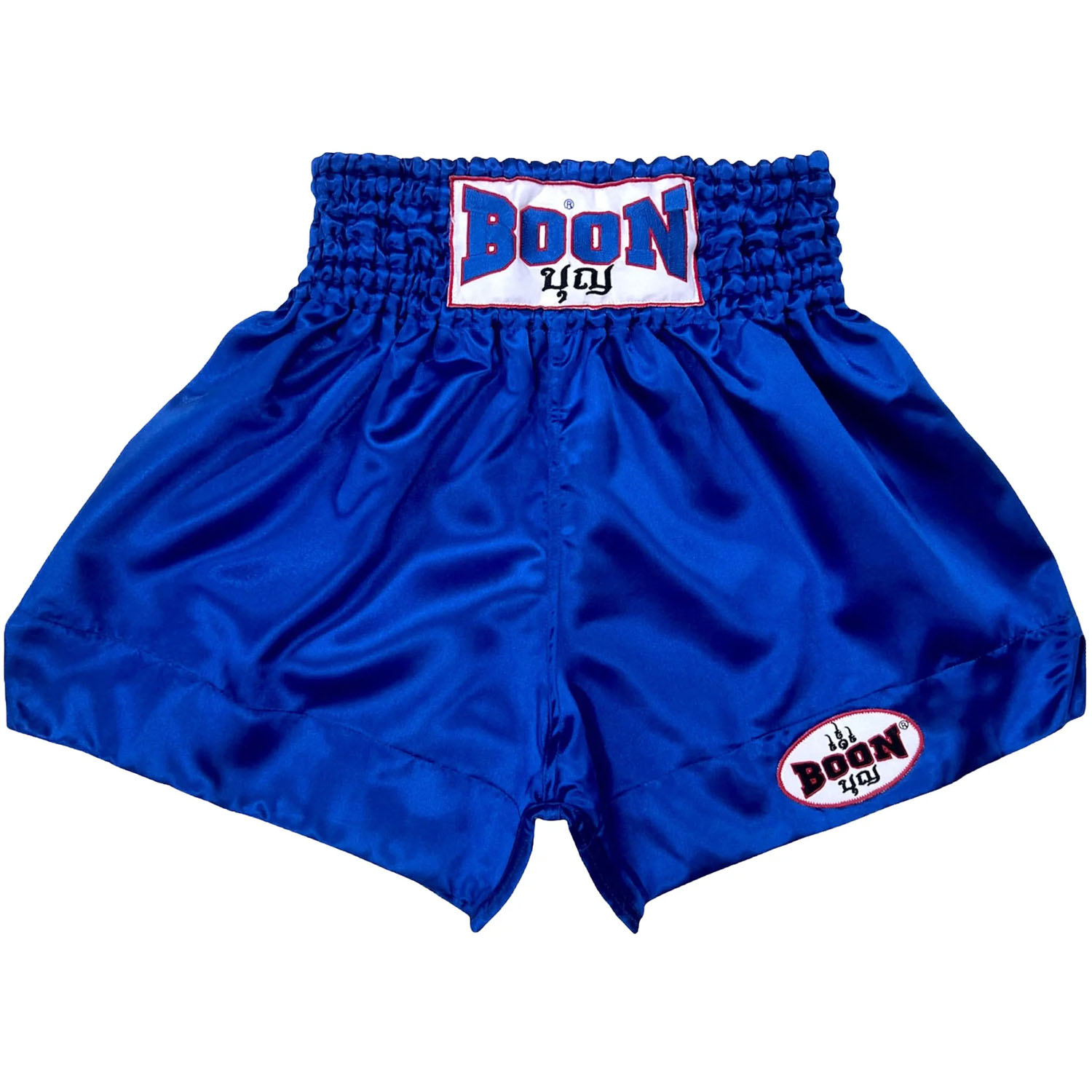 BOON Muay Thai Shorts, MT01, Plain, blue