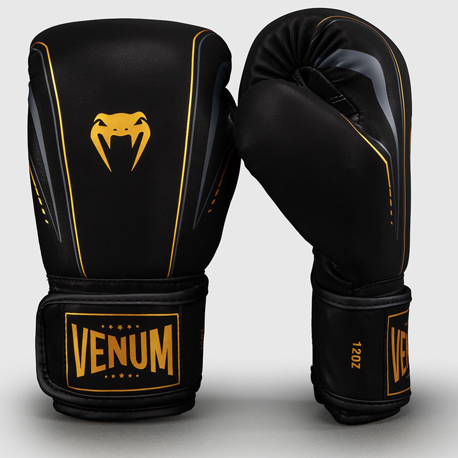 VENUM Boxing Gloves, Streamline, black-gold, 10 Oz