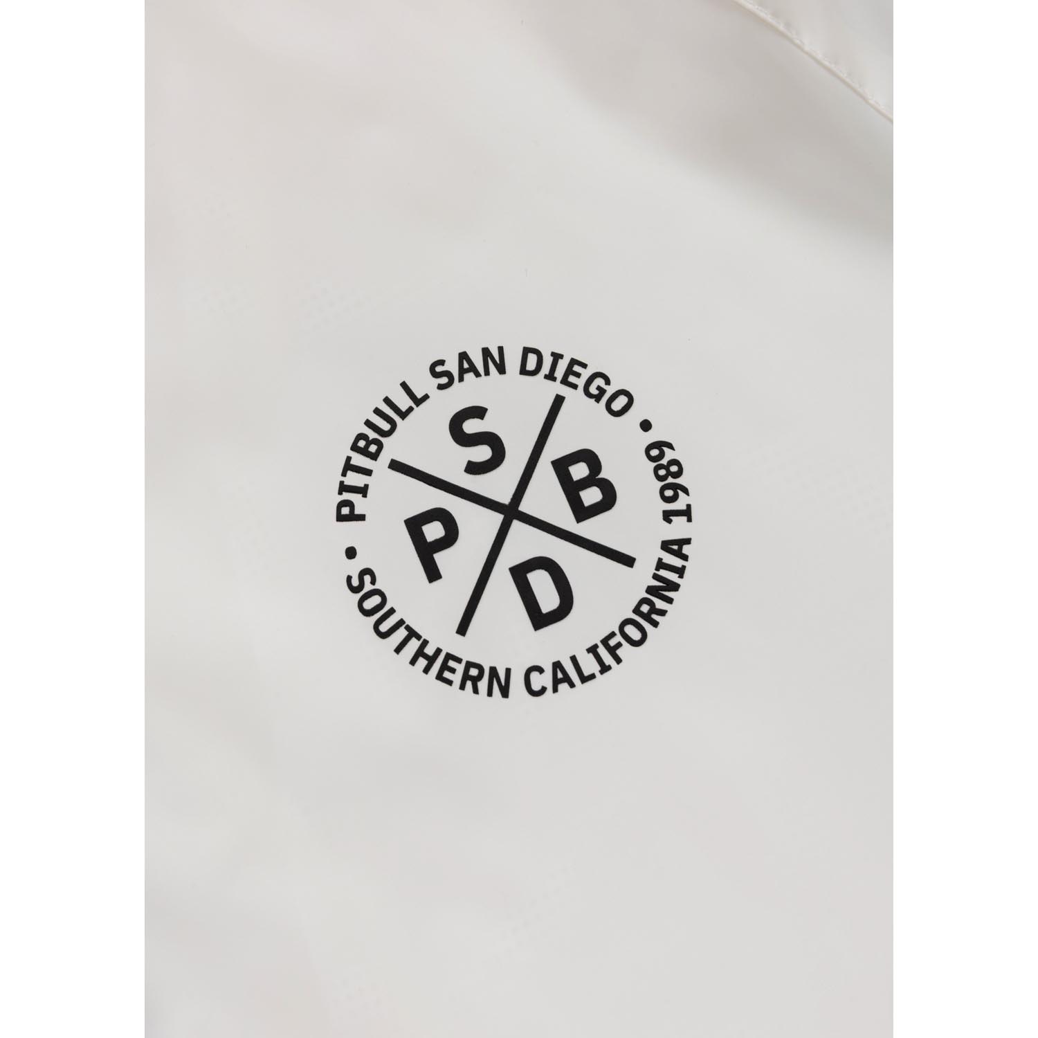 Pit Bull West Coast Transitional Jacket, Athletics Tape Logo, white, XXXL