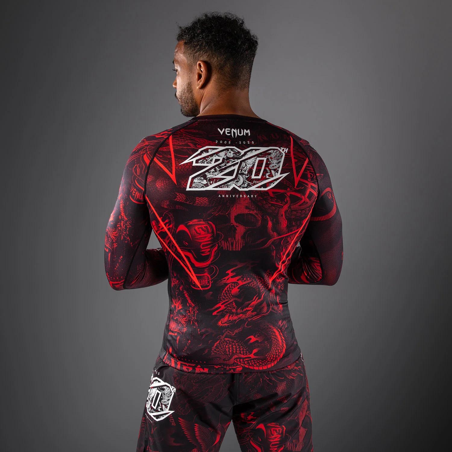 VENUM Rashguard, L/S, 20Th Anniversary, black-red, M