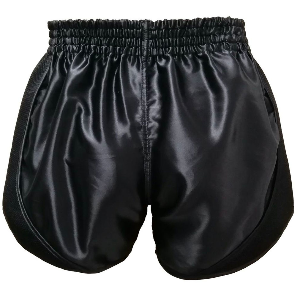 KING PRO BOXING Muay Thai Shorts, Retro Mesh 1, black, L
