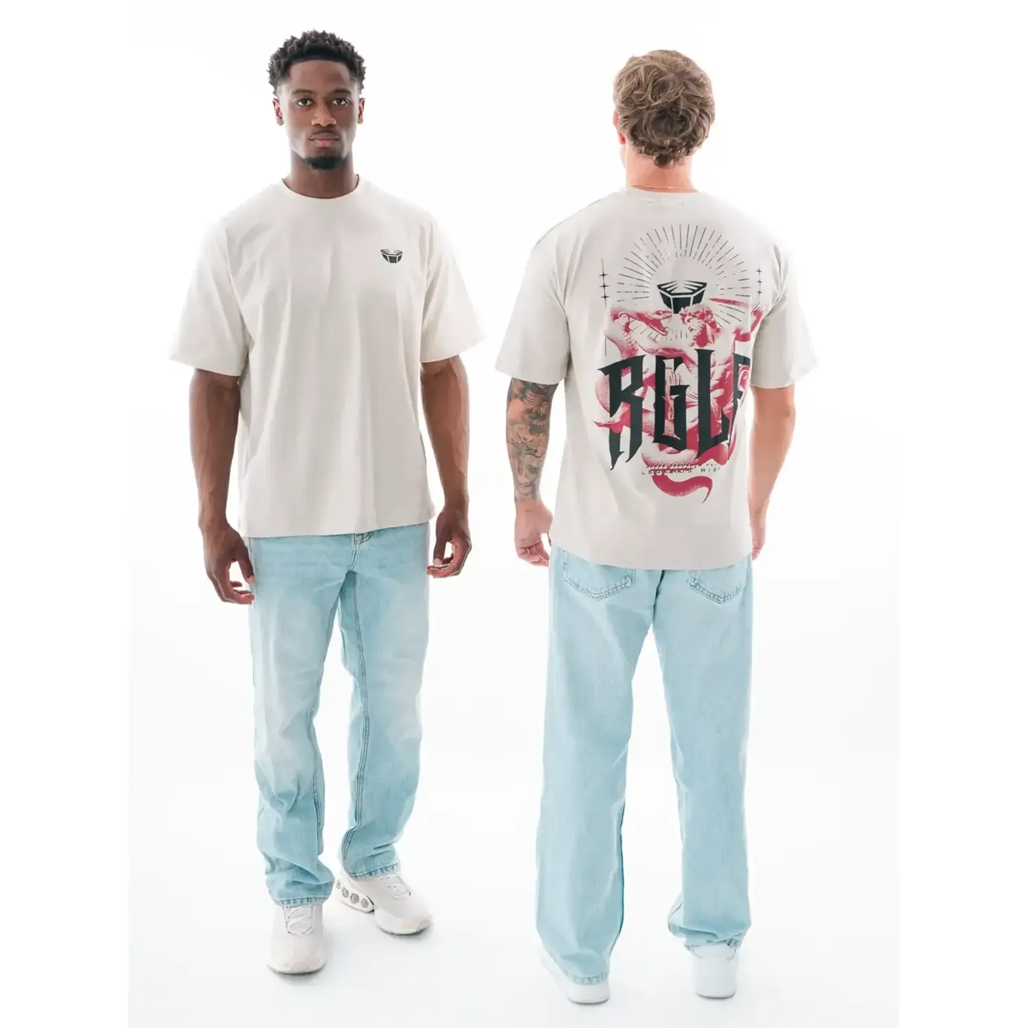 RINGLIFE T-Shirt, Oversized, Serpent, champagne, XXXL