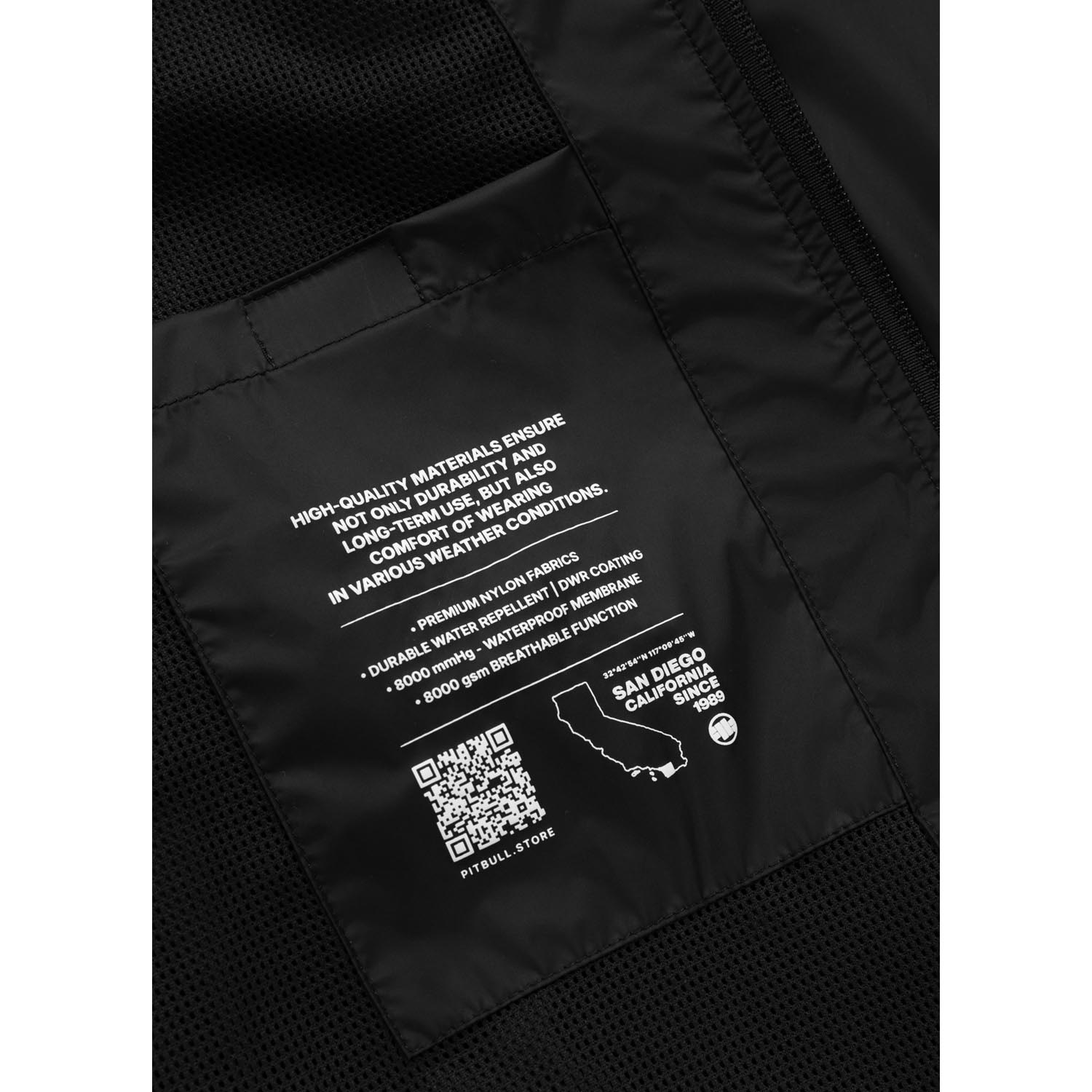 Pit Bull West Coast Transitional Jacket, Athletics Tape Logo, black, XXXL