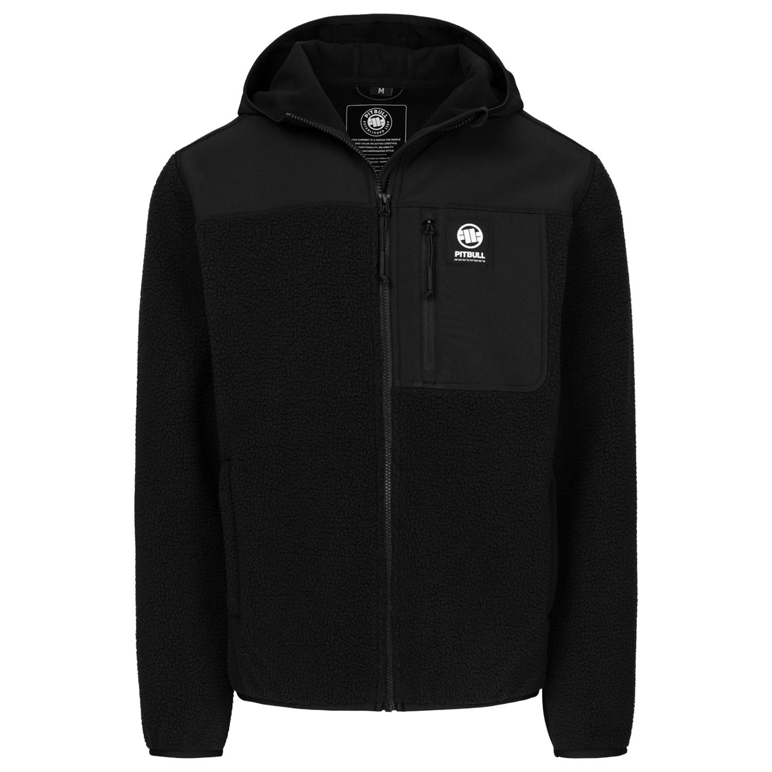 Pit Bull West Coast Zip Hoody, Fleece Joyner, black