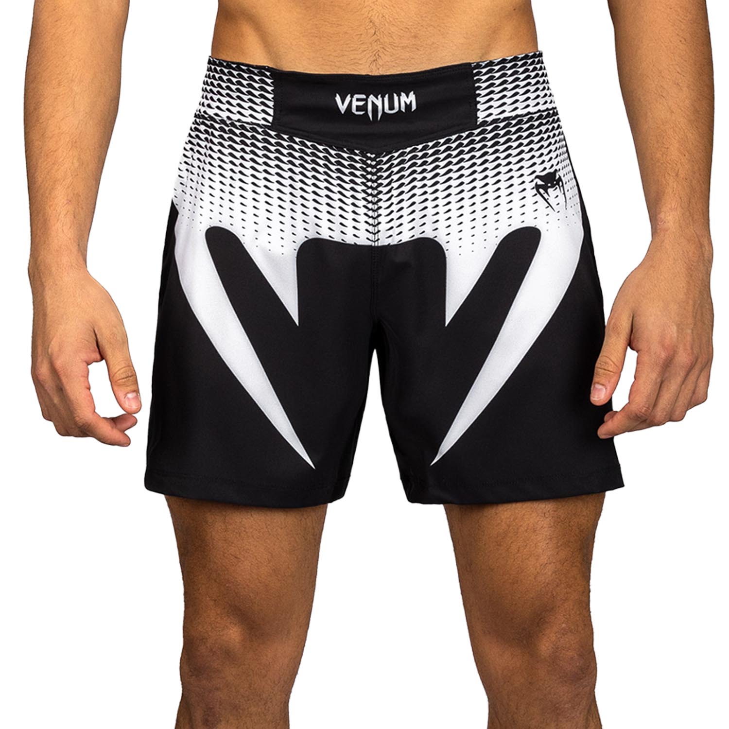 VENUM MMA Fight Shorts, No Gi, black-white, XXL