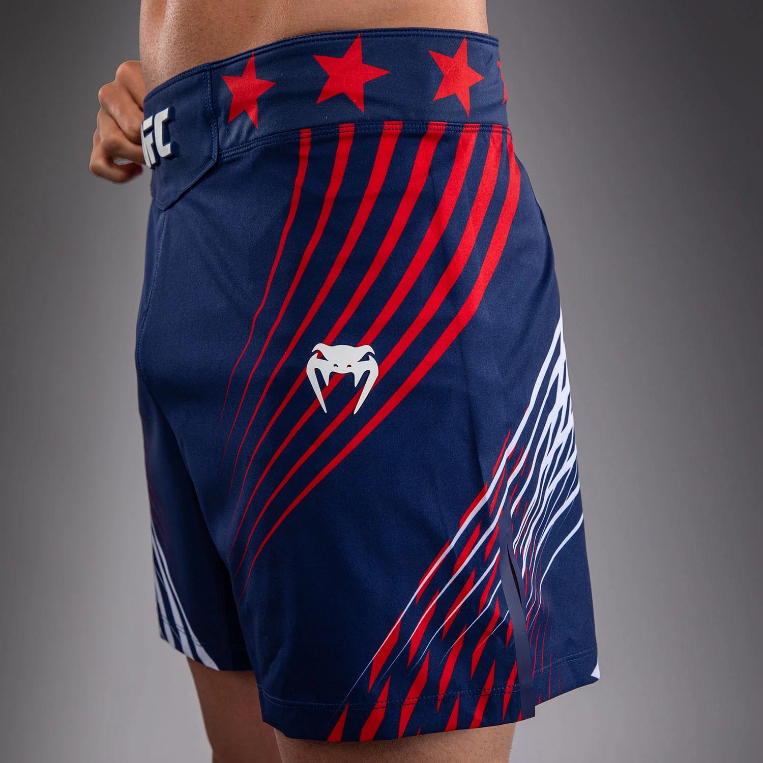 VENUM MMA Fight Shorts, UFC Freedom 250, blue-white-red, XXL