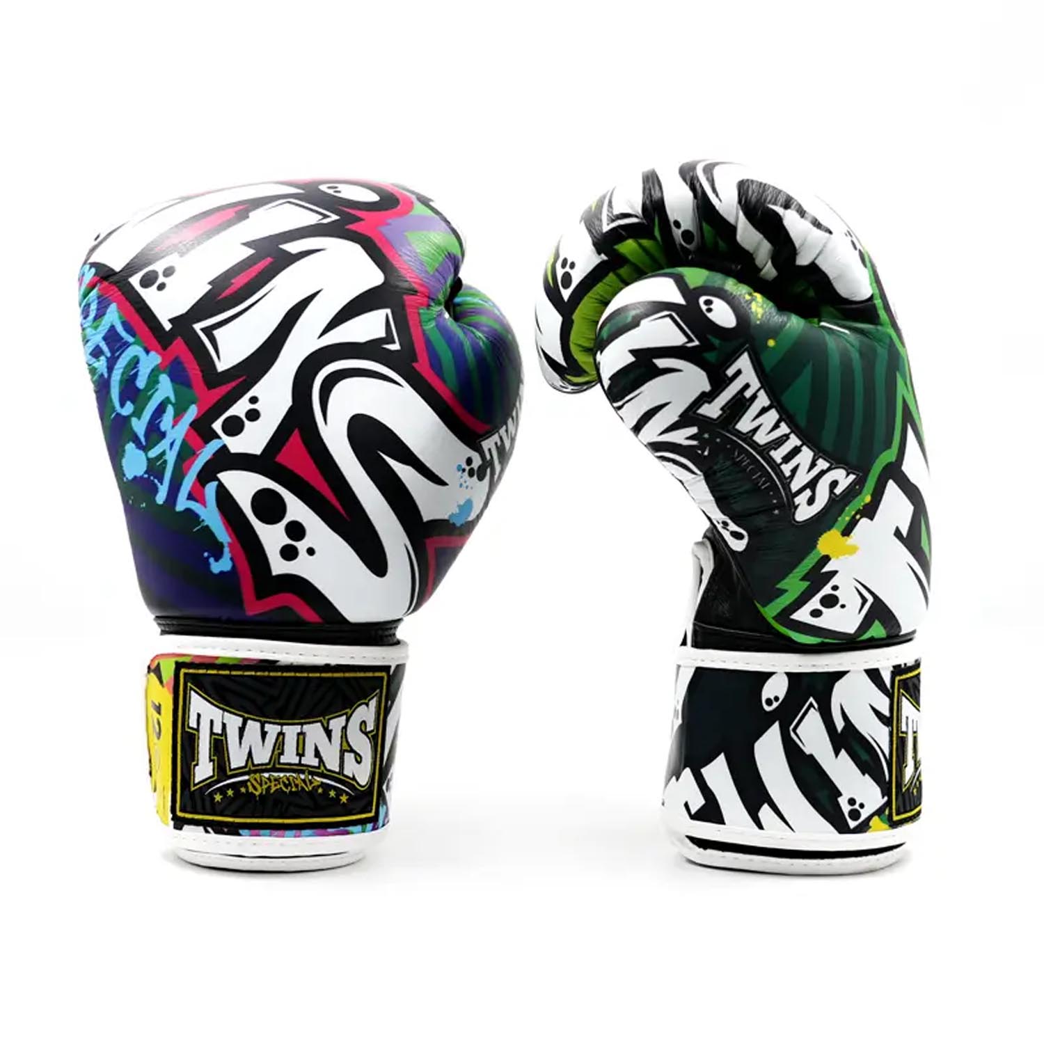 TWINS Special Boxing Gloves, BGVL-3, Graffiti, black, 14 Oz