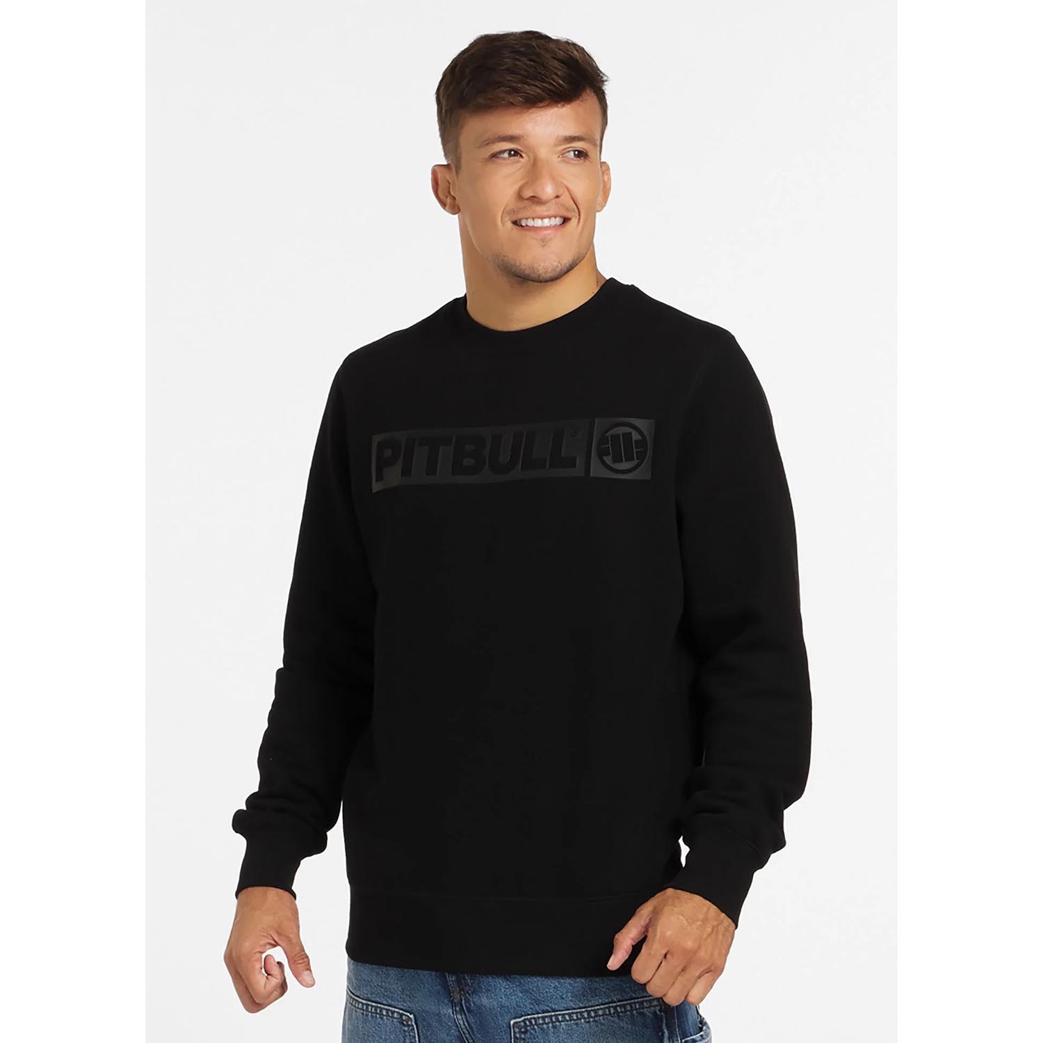 Pit Bull West Coast Crewneck, Hilltop, black, XXXL