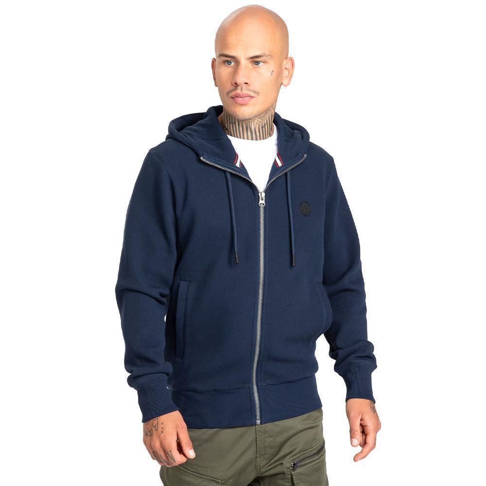 Pit Bull West Coast Zip Hoody, Pique, Small Logo, navy, L