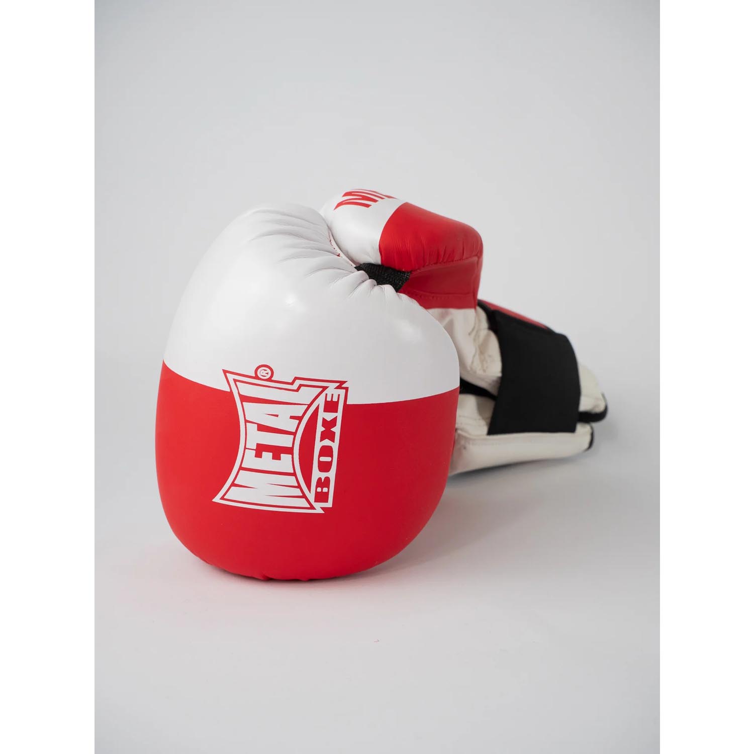 Metal Boxe Boxing Gloves, Savate, red-white, 16 Oz