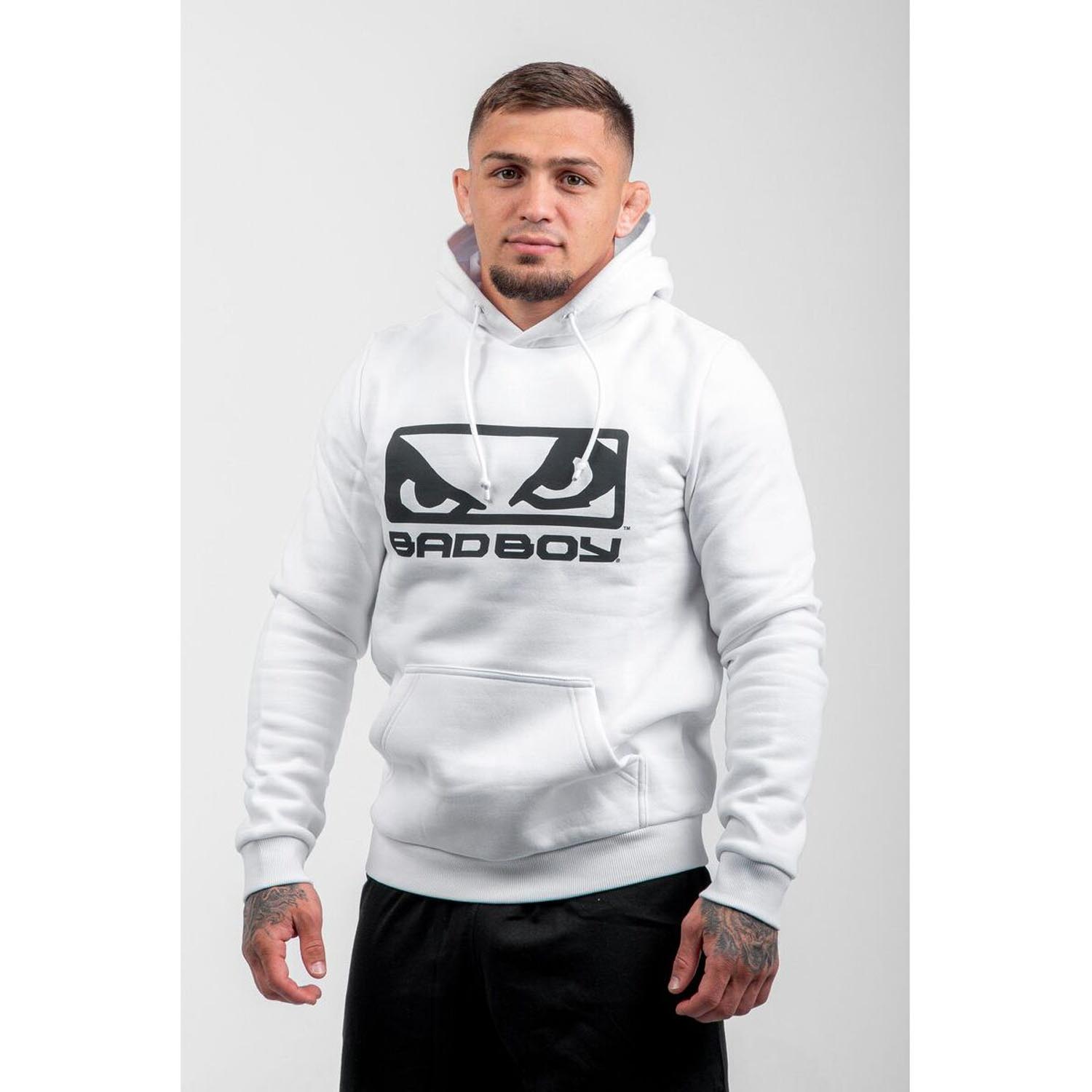 Bad Boy Hoody, Logo, white-black, L