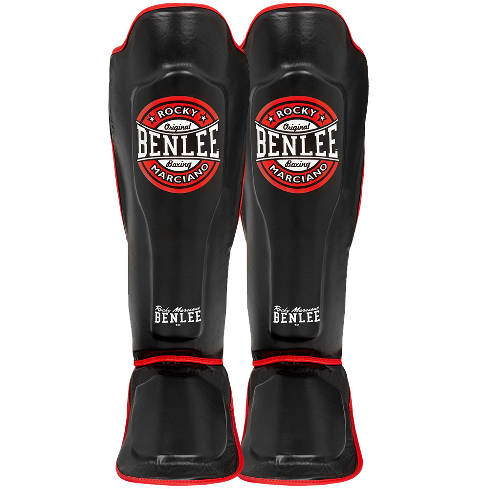 BENLEE Schienbeinschoner, Buster, schwarz-rot, S/M