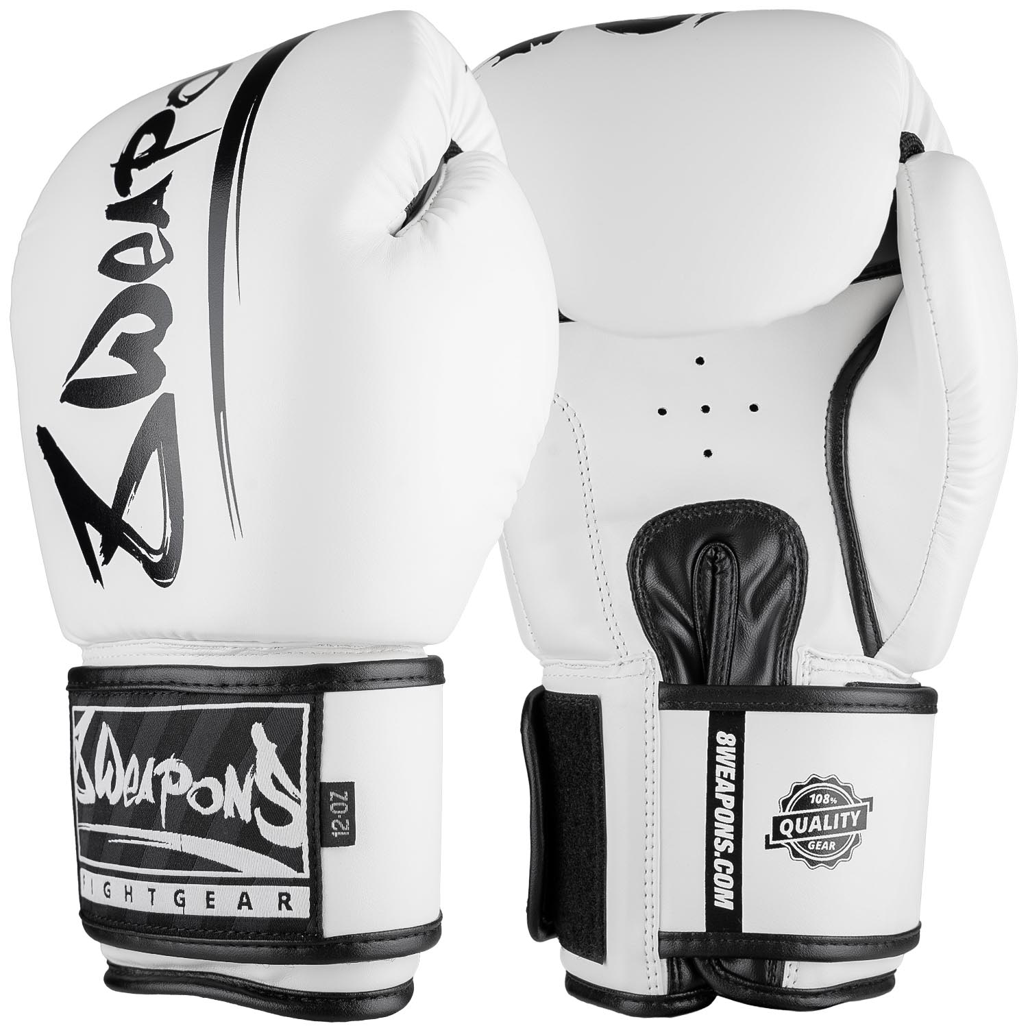 8 WEAPONS Boxing Gloves, Unlimited 2.0, white-black