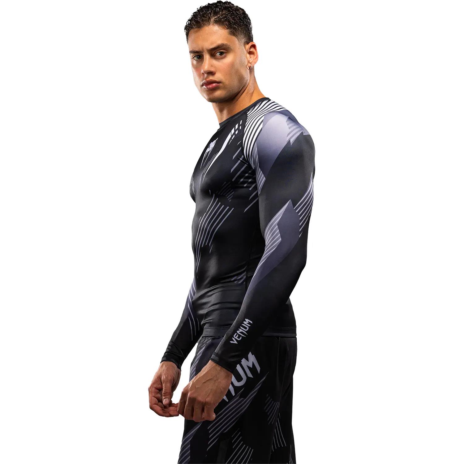 VENUM Rashguard, L/S, No Gi 6.0, black-white, XXL