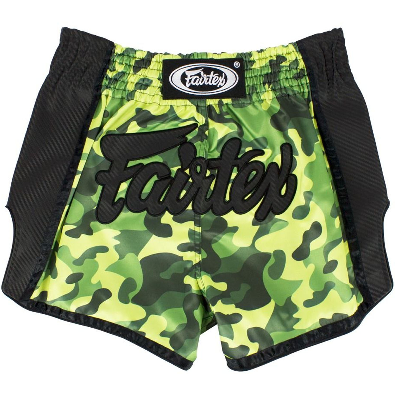 Fairtex Muay Thai Shorts, BS1710, camo-grün