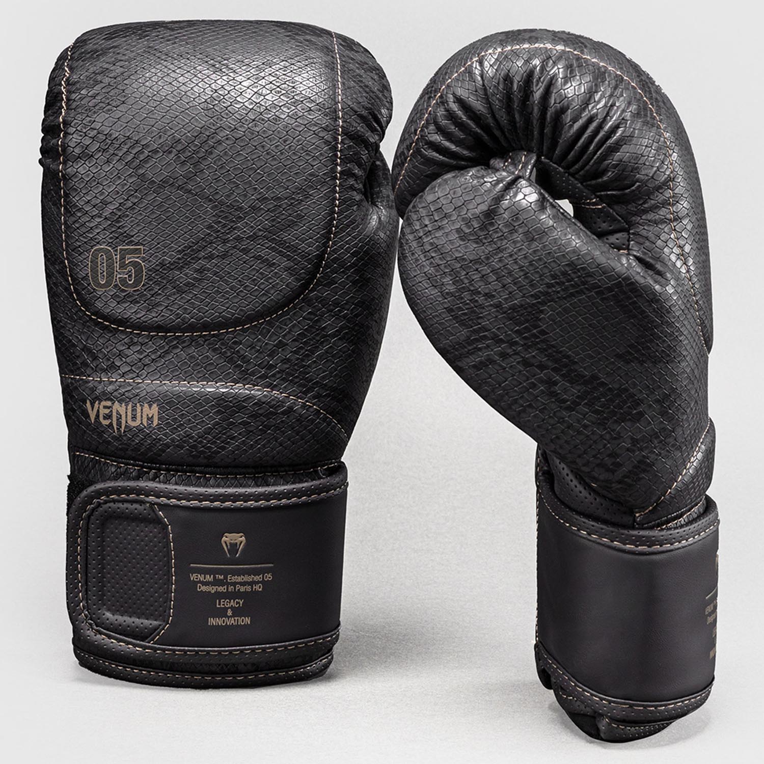 VENUM Boxing Gloves, Impact Evo Scales, dark gray, 10 Oz
