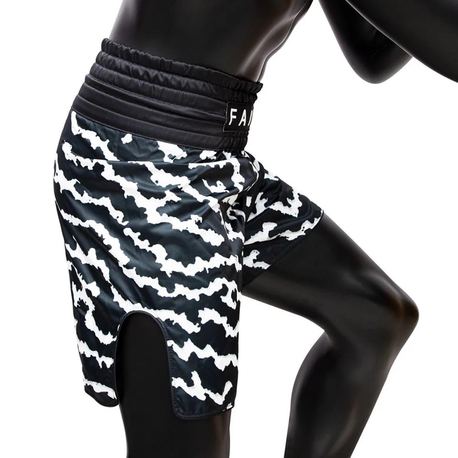 Fairtex Boxing Shorts, BT2004, black-white, XXL