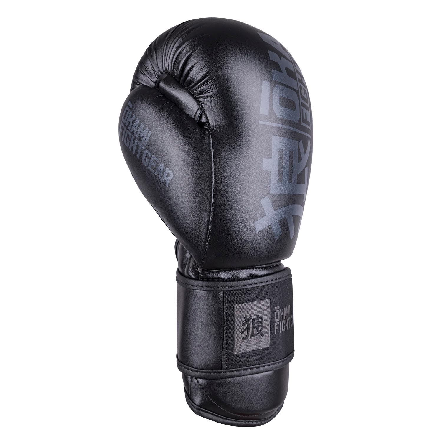 OKAMI Boxing Gloves, Rumble, black-black, 10 Oz