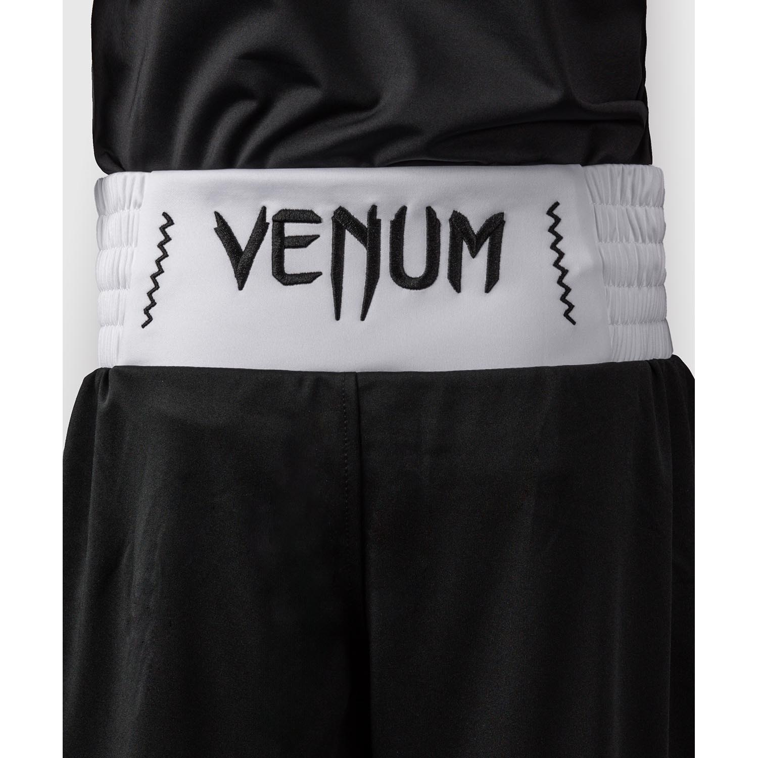 VENUM Boxing Pants, Kids, Classic, black-white, 12 J