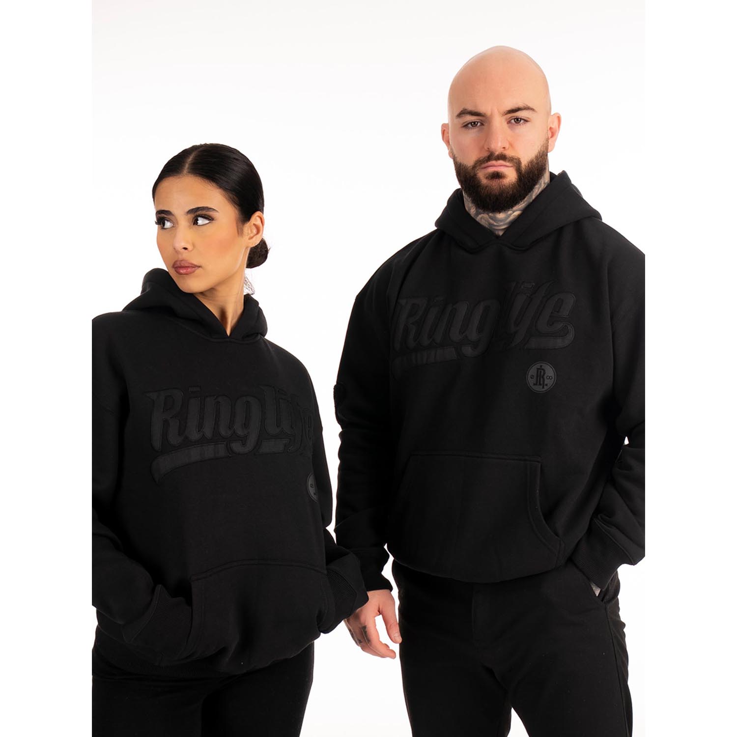 RINGLIFE Hoodie, College, black-black, XXL