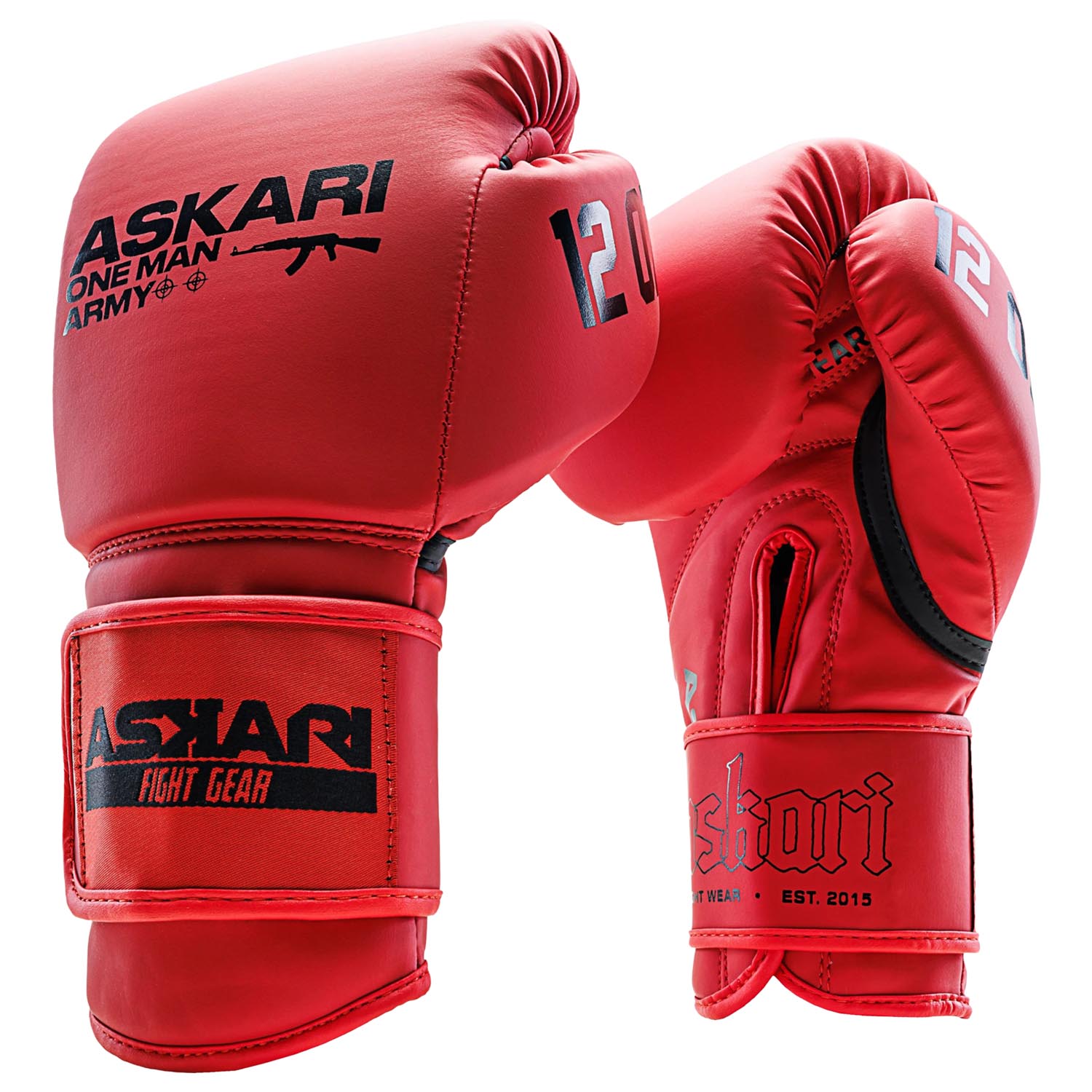 ASKARI Boxing Gloves, One Man Army, red-black, 16 Oz