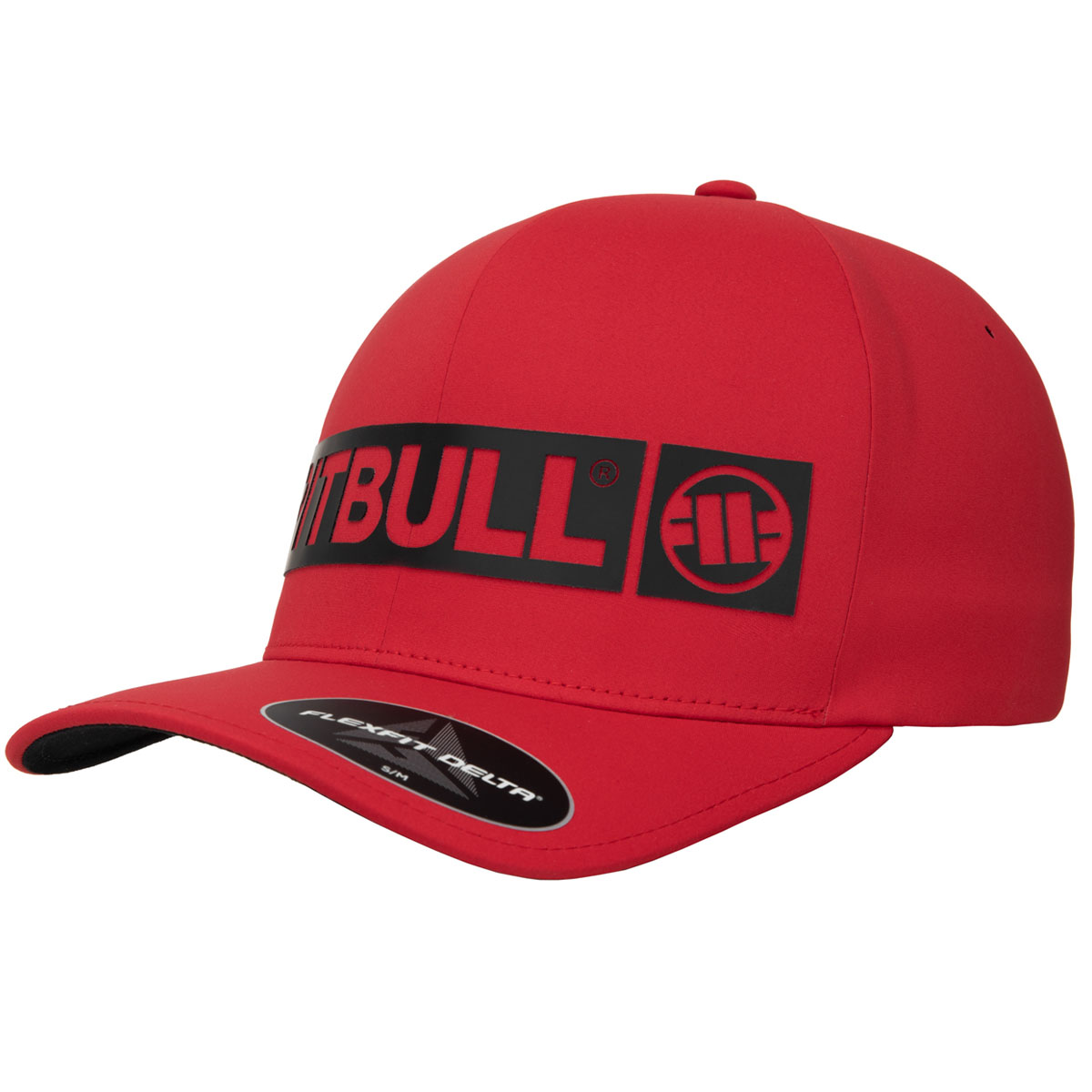 Pit Bull West Coast Cap, Stretch Fitted Hilltop, rot, S/M