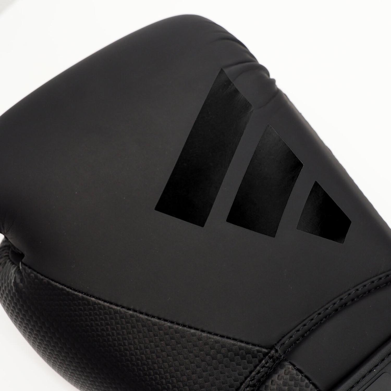 adidas Boxing Gloves, Power 50, black-black, 10 Oz
