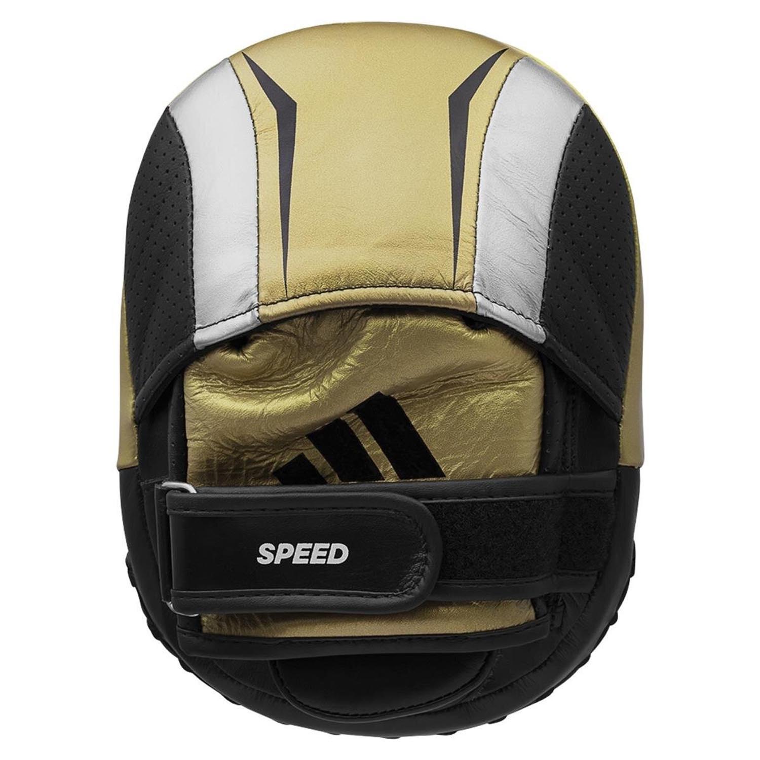 adidas Focus Mitts, Speed 550 Micro Air, black-gold-silver