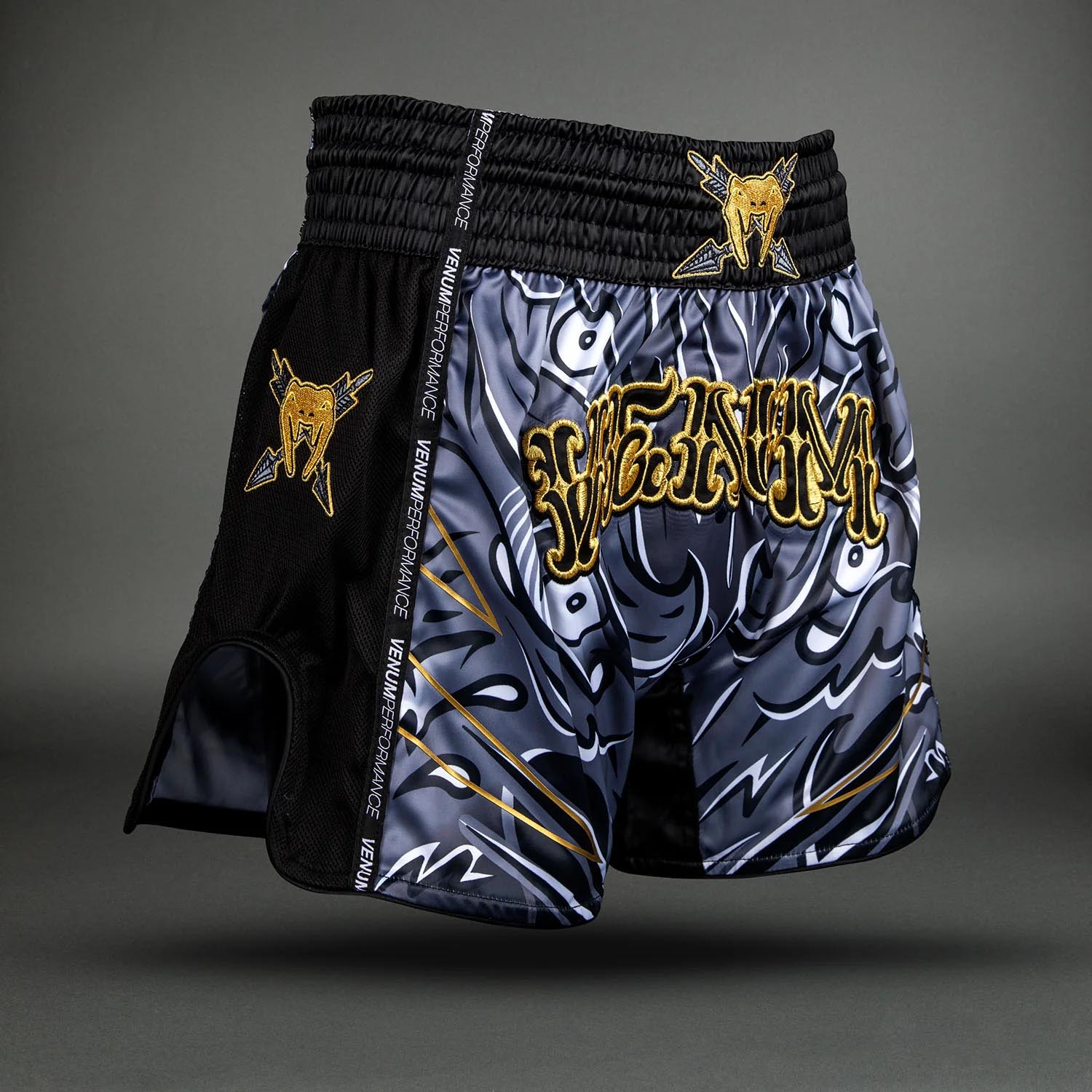 VENUM Muay Thai Shorts, Wolf Atak, black-grey, XXL