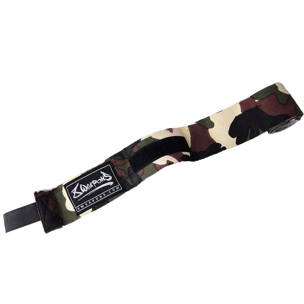 8 WEAPONS Hand Wraps, semi-elastic, 3.5 m, camo