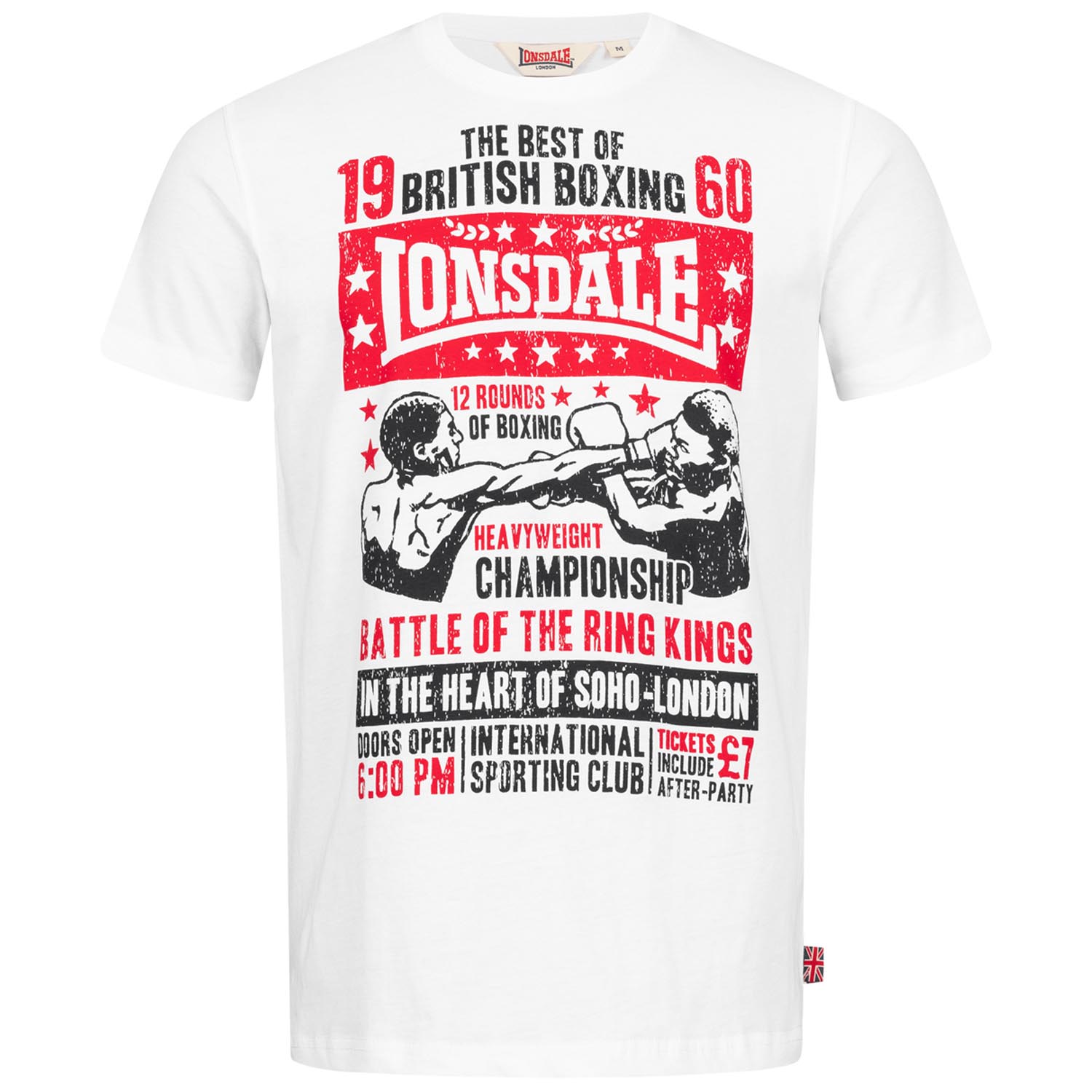 Lonsdale T-Shirt, Auckengill, white, XXXL