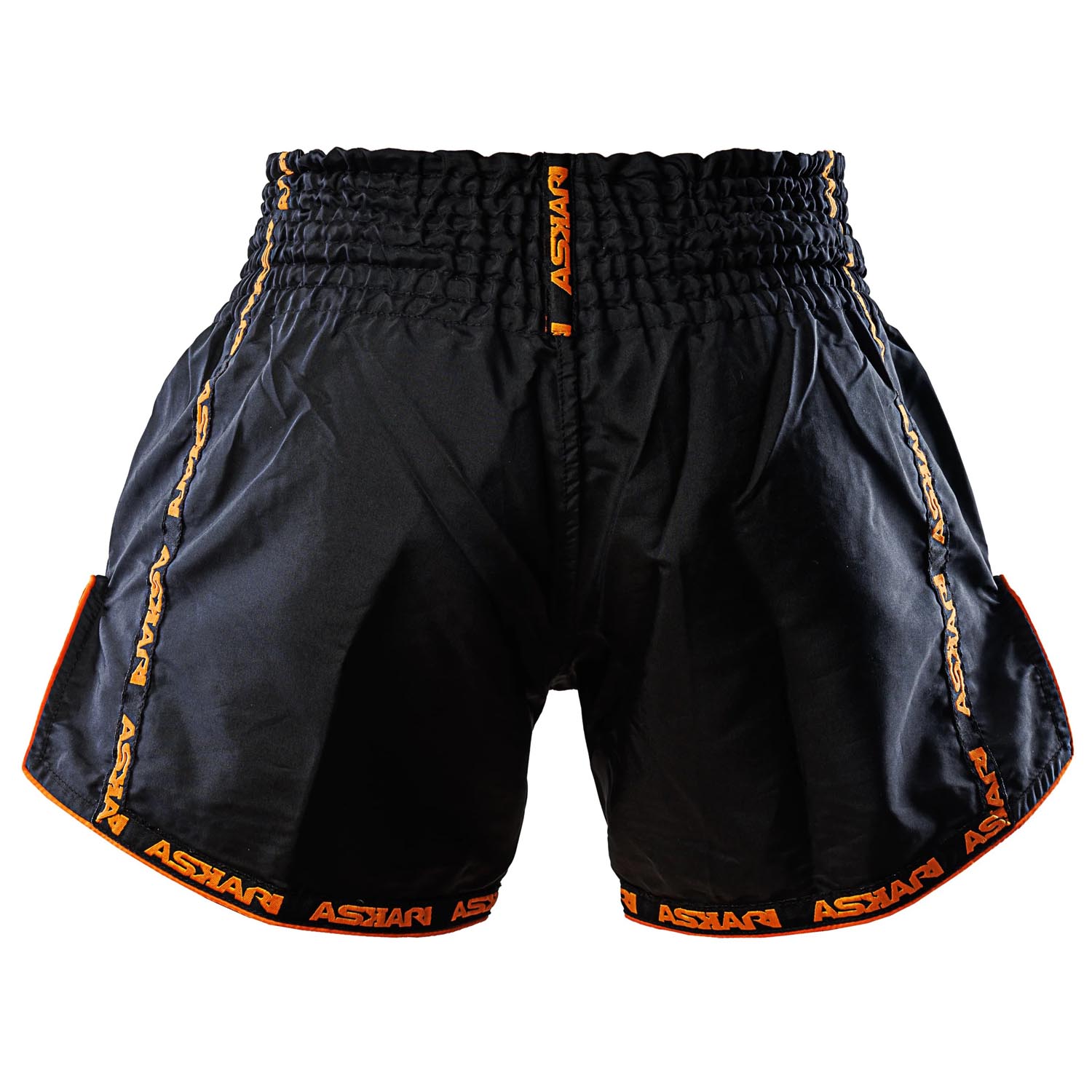 ASKARI Muay Thai Shorts, Nranja, black-orange, XXL
