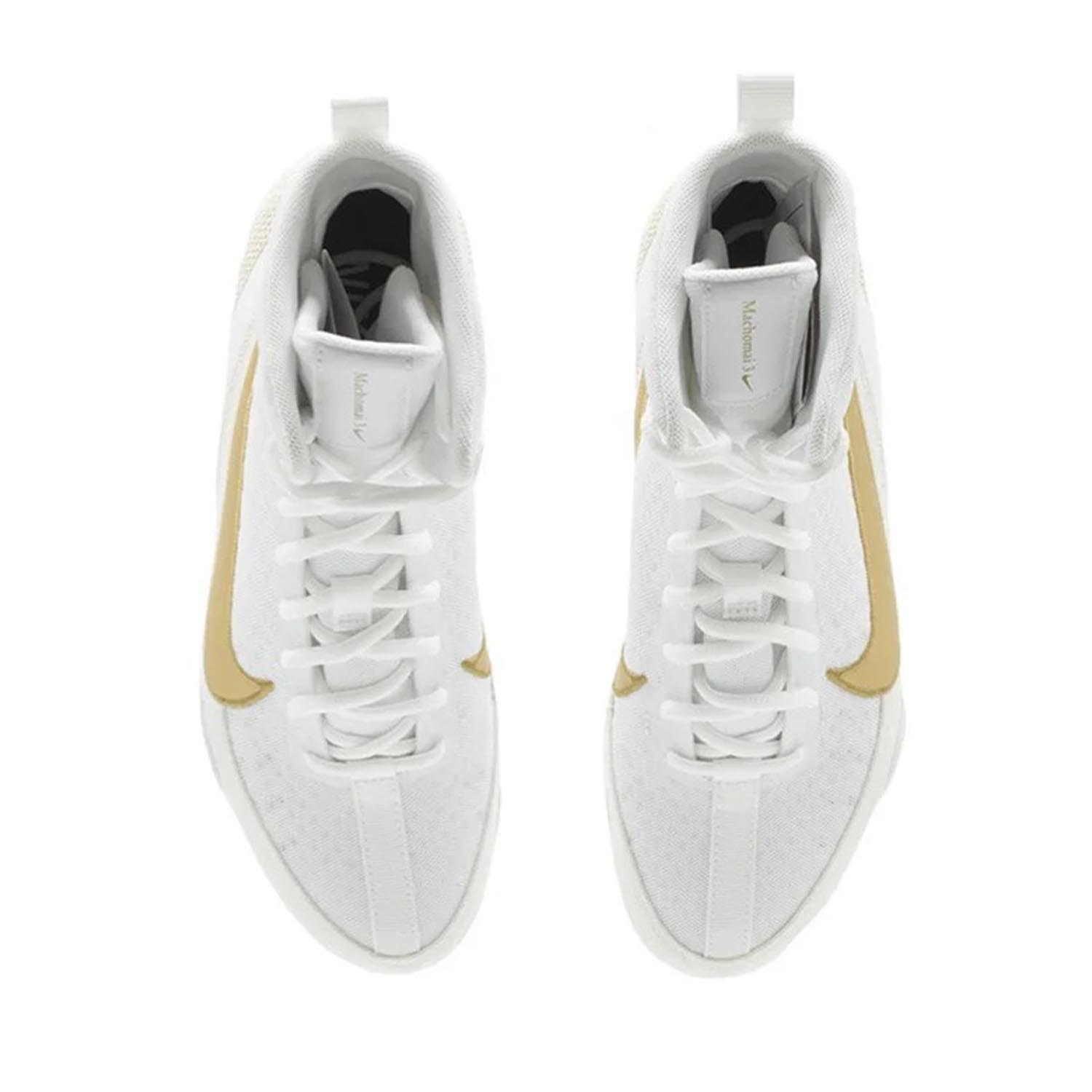NIKE Boxing Shoes, Machomai 3, white-gold