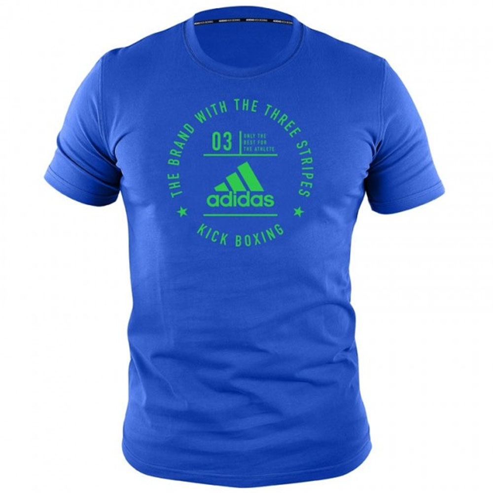adidas T-Shirt, Community Line Kickboxing, blau-grün