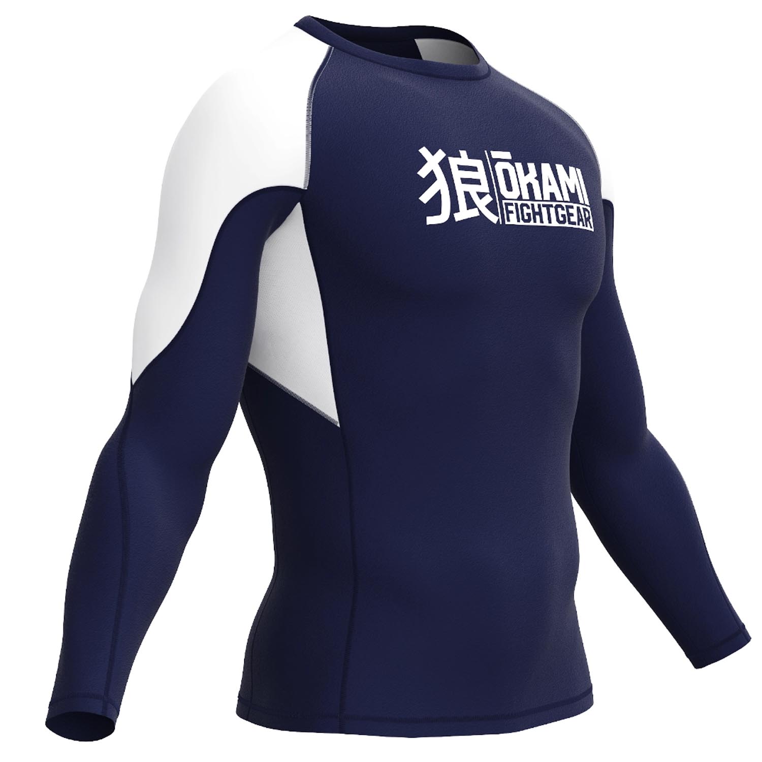 OKAMI Rashguard, L/S, Keii, navy, S