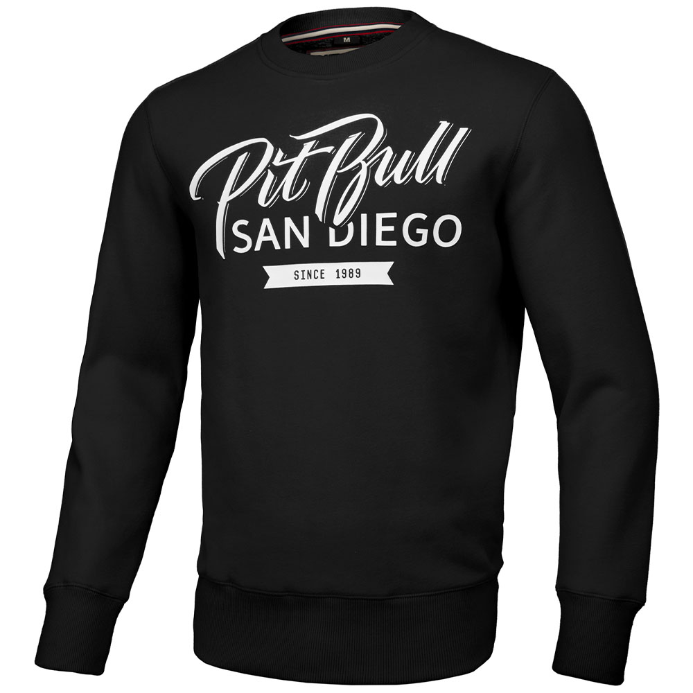 Pit Bull West Coast Sweatshirt Boxing Black Schwarz Pullover Crewneck 