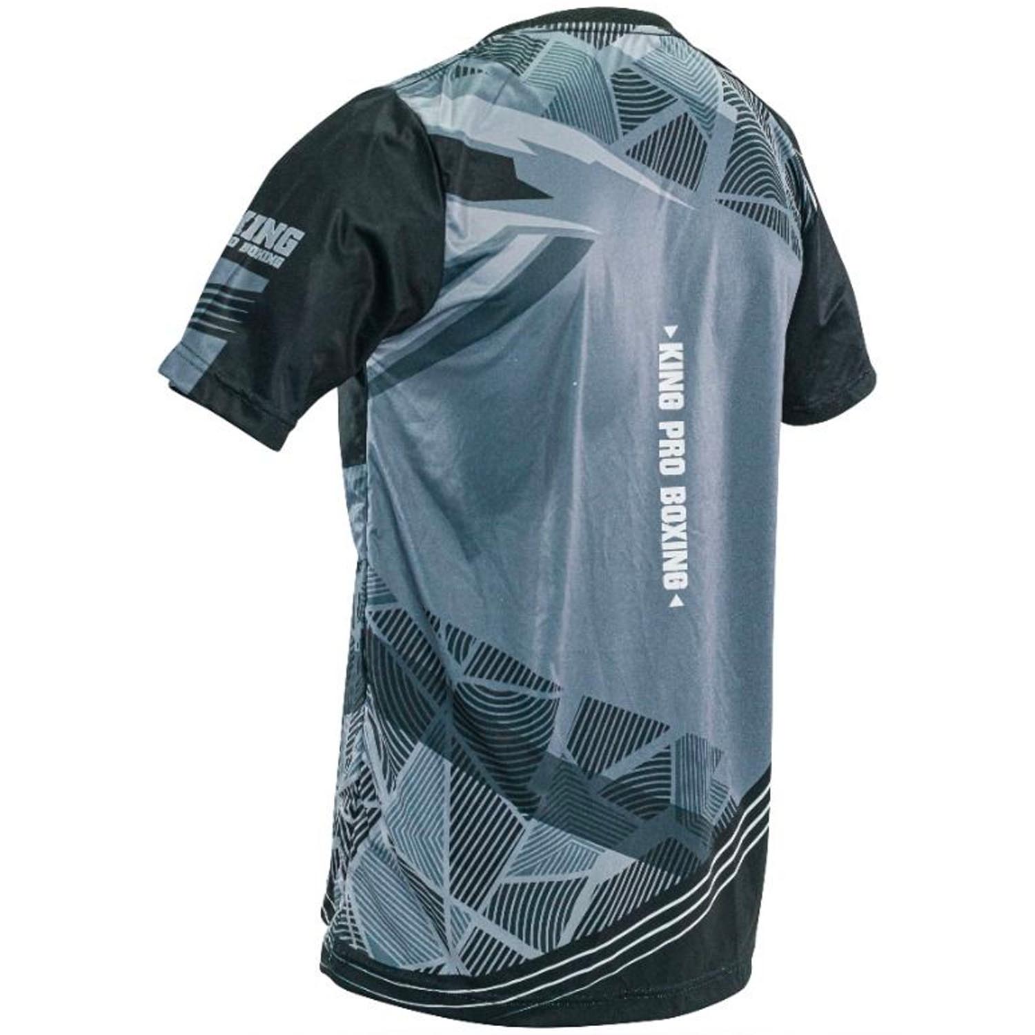 KING PRO Boxing Performance T-Shirt, Flag 1, grey