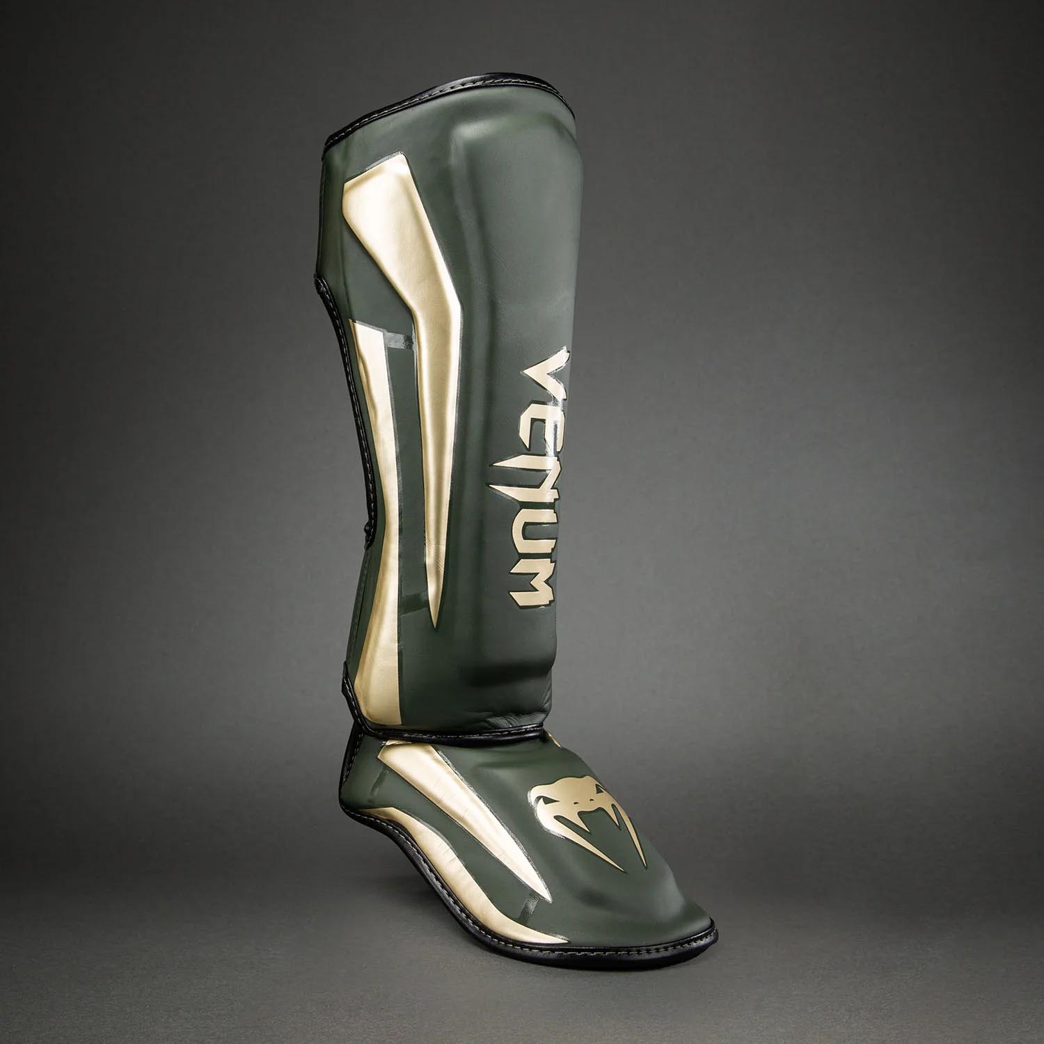 VENUM Shin Guard, Elite, khaki-gold, XL