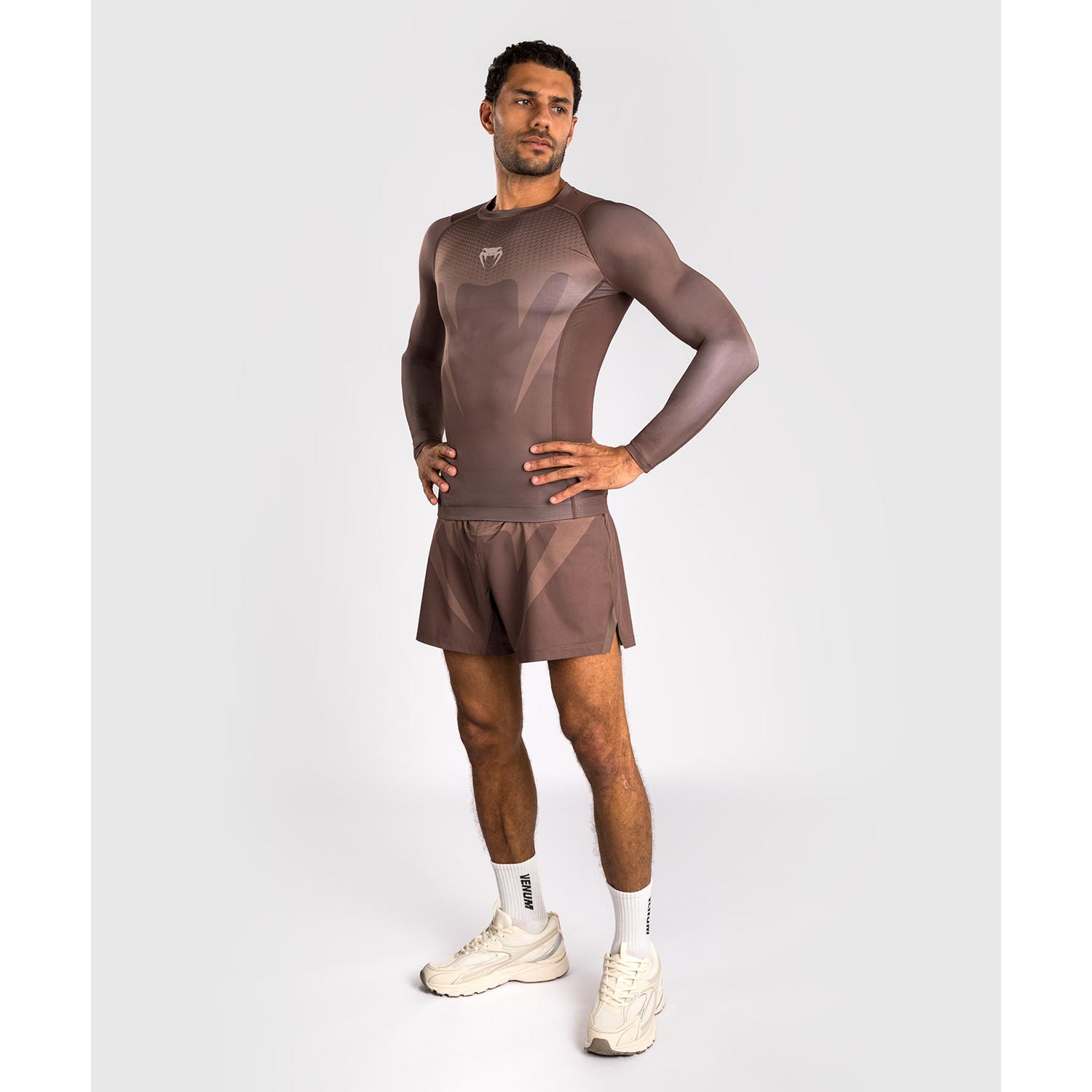 VENUM Rashguards, L/S, No Gi, brown, XXL