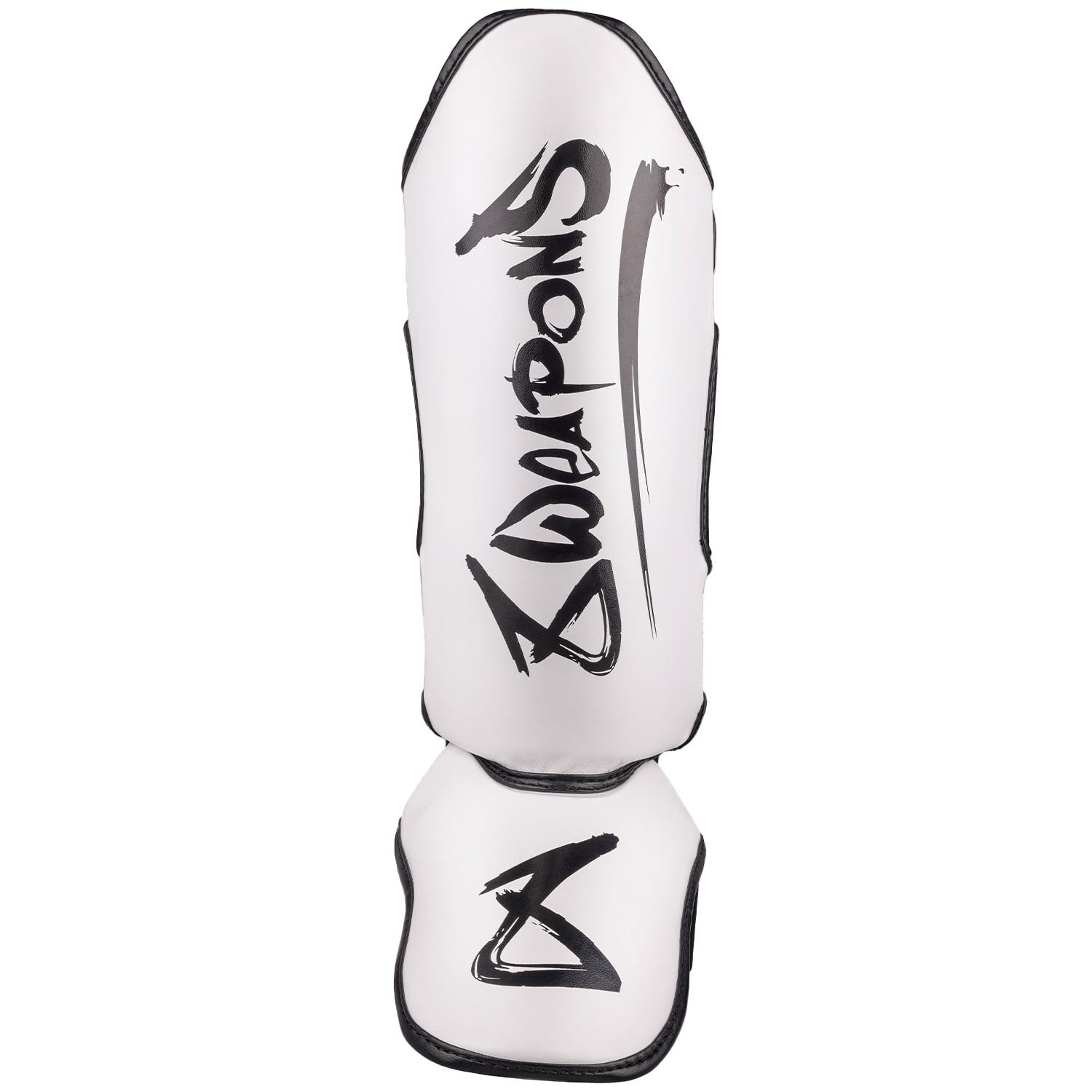 8 WEAPONS Shin Guards, Kids, Unlimited 2.0, white-black XXXL