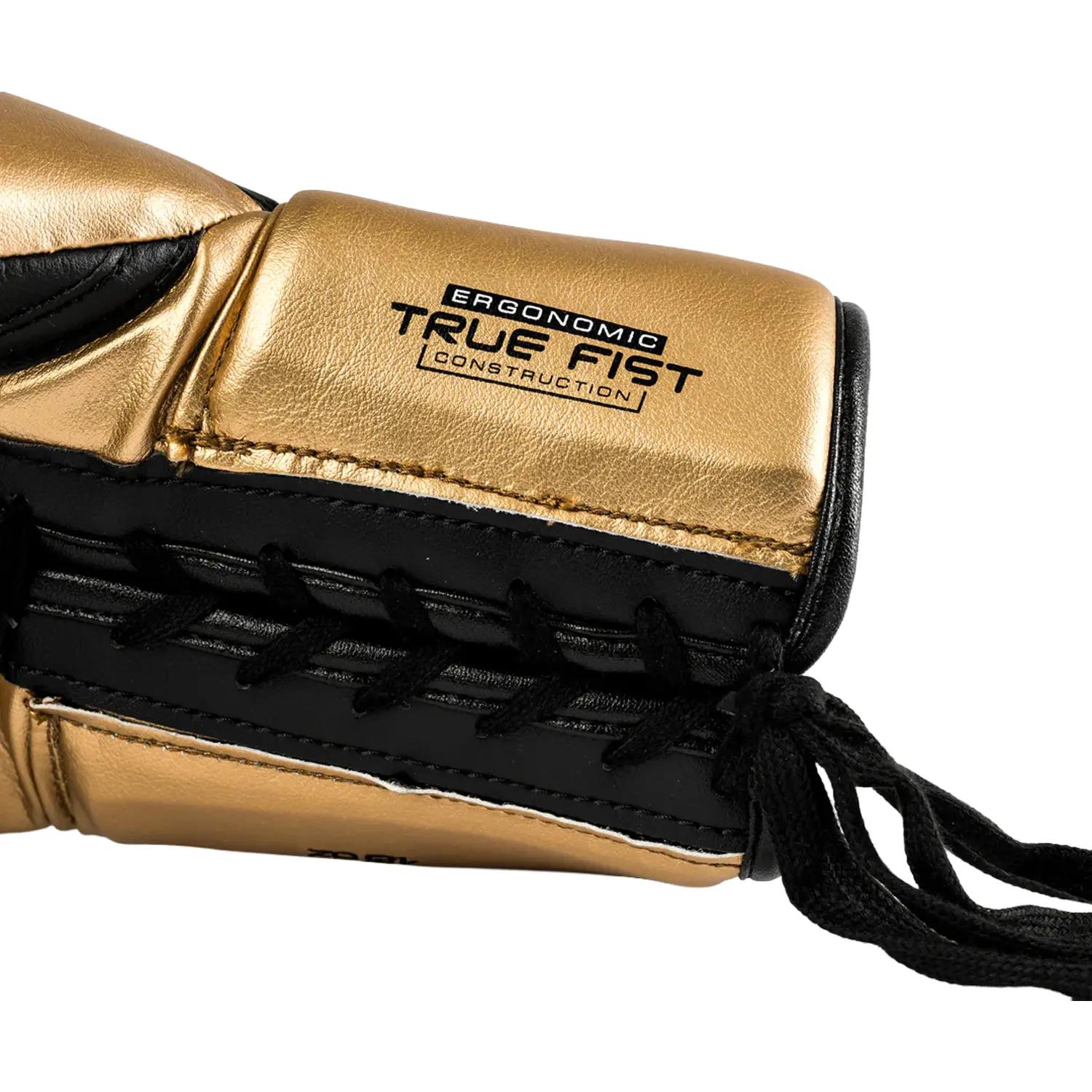 Rival Boxing Gloves, RS100, Professional, black-gold, 16 Oz