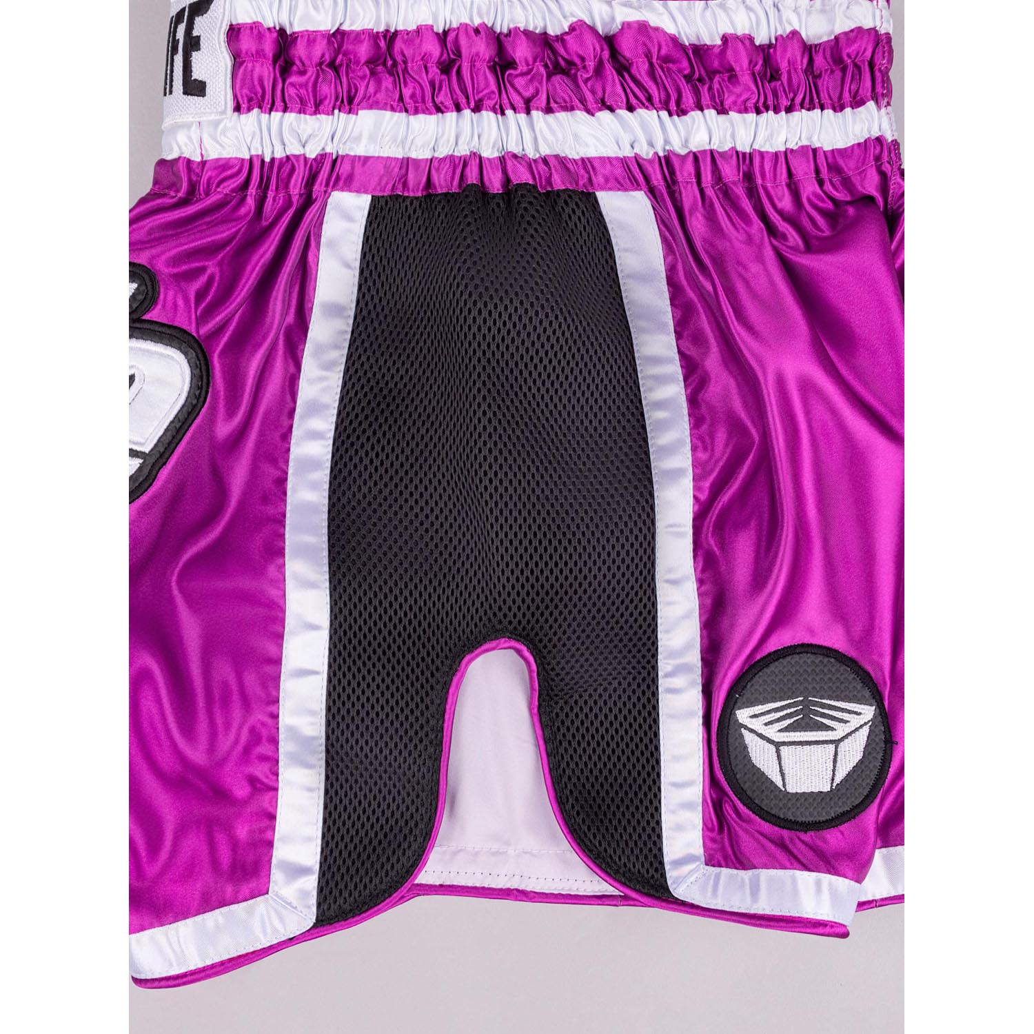RINGLIFE Muay Thai Shorts, Represent, pink-black, L