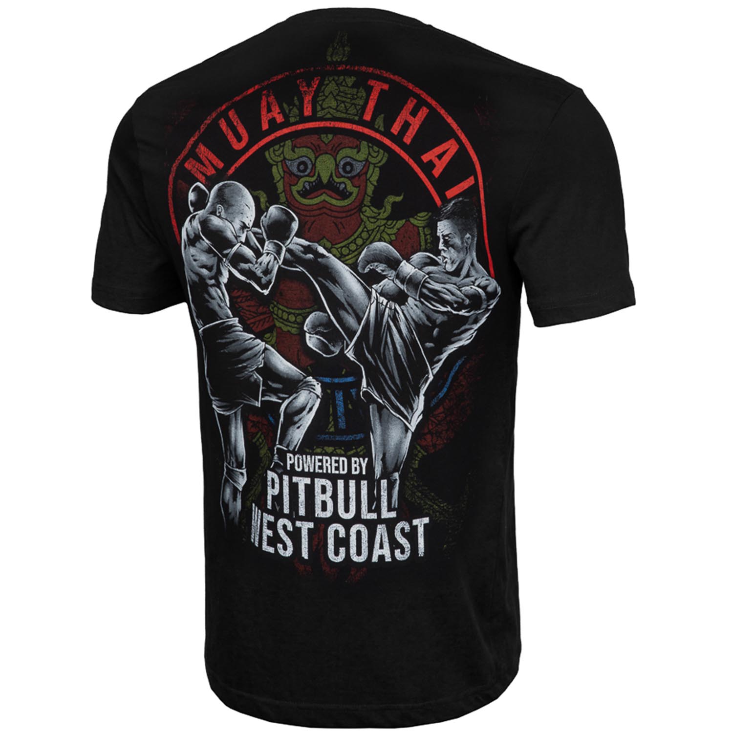 Pit Bull West Coast T-Shirt, Muay Thai, schwarz