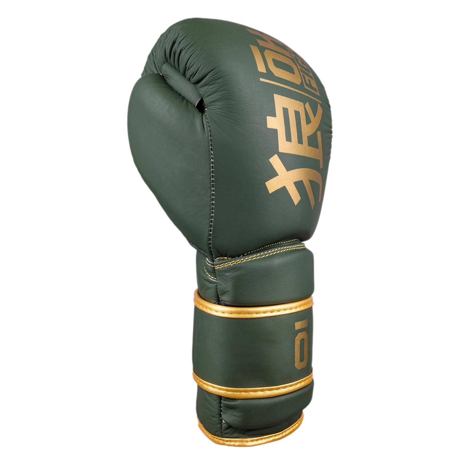 OKAMI Boxing Gloves, Competior V2, olive-gold, 16 Oz