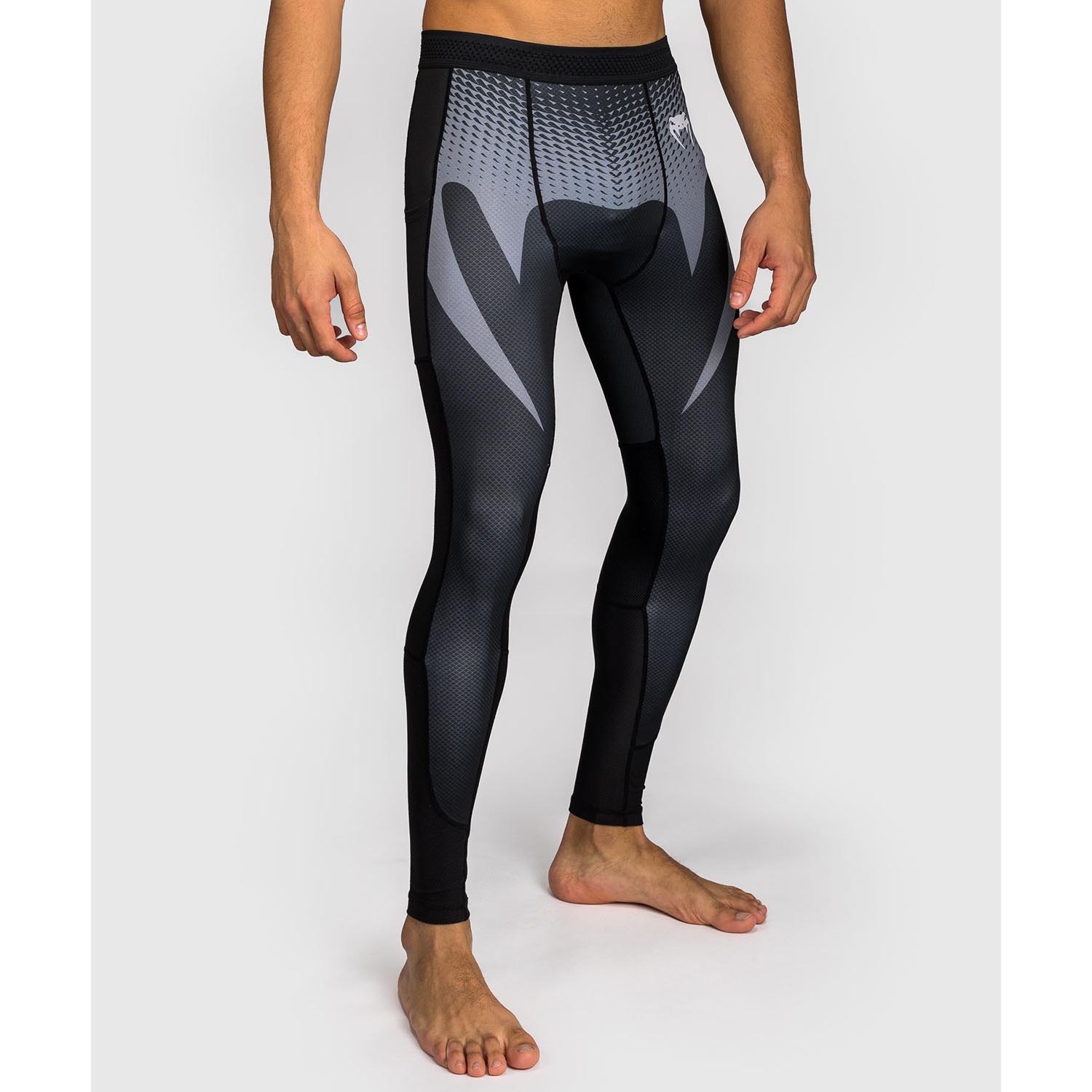 VENUM Compression Pants, No Gi, black-silver, S