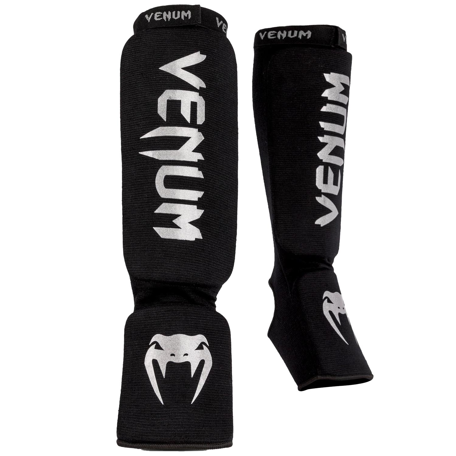 VENUM Shin Guard, Kontact, black-silver 