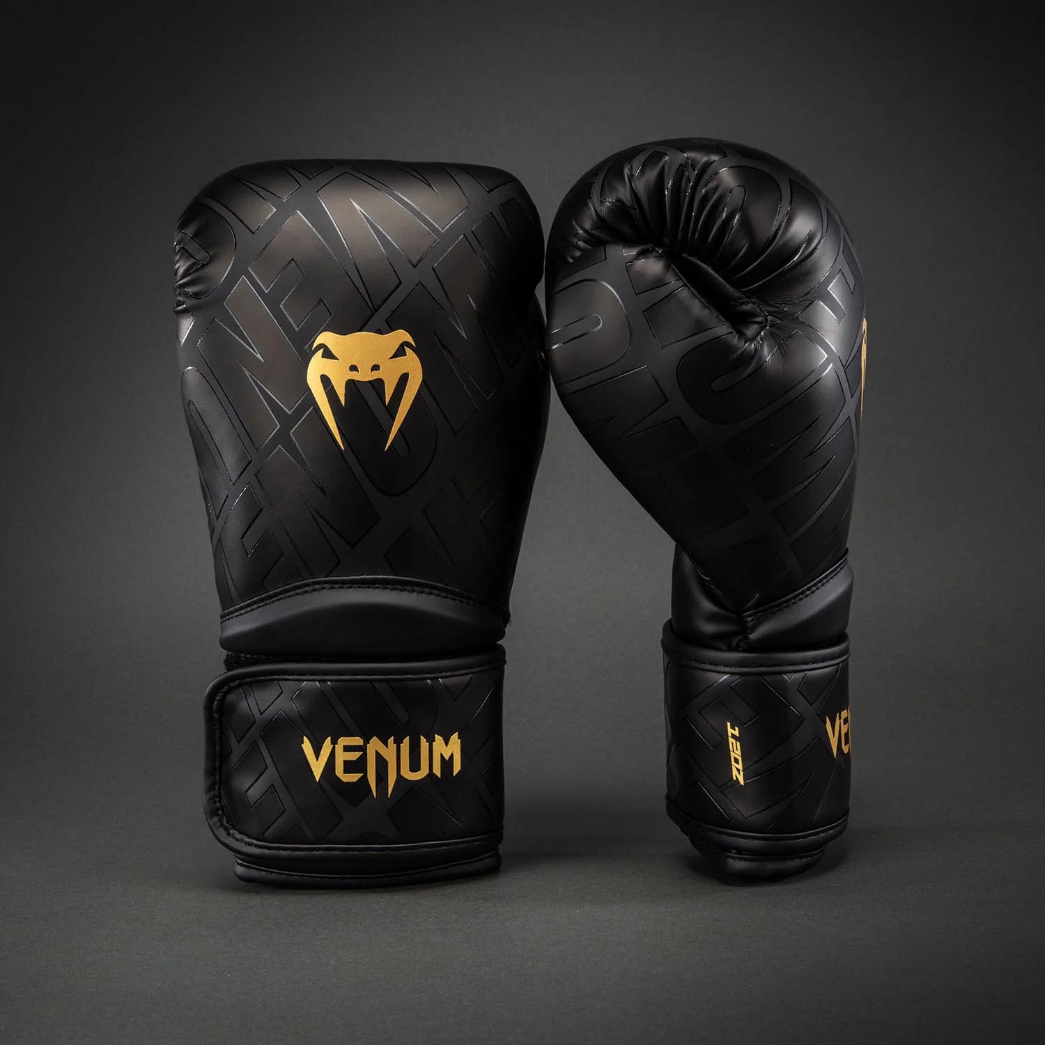 VENUM Boxing Gloves, Contender 1.5 XT 3D, black-gold, 16 Oz